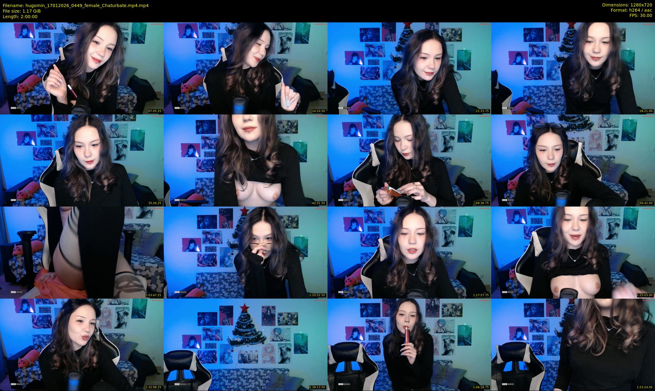 hugomin — 120 minute Chaturbate female cam show recording, 720p, Jan 17, 2026