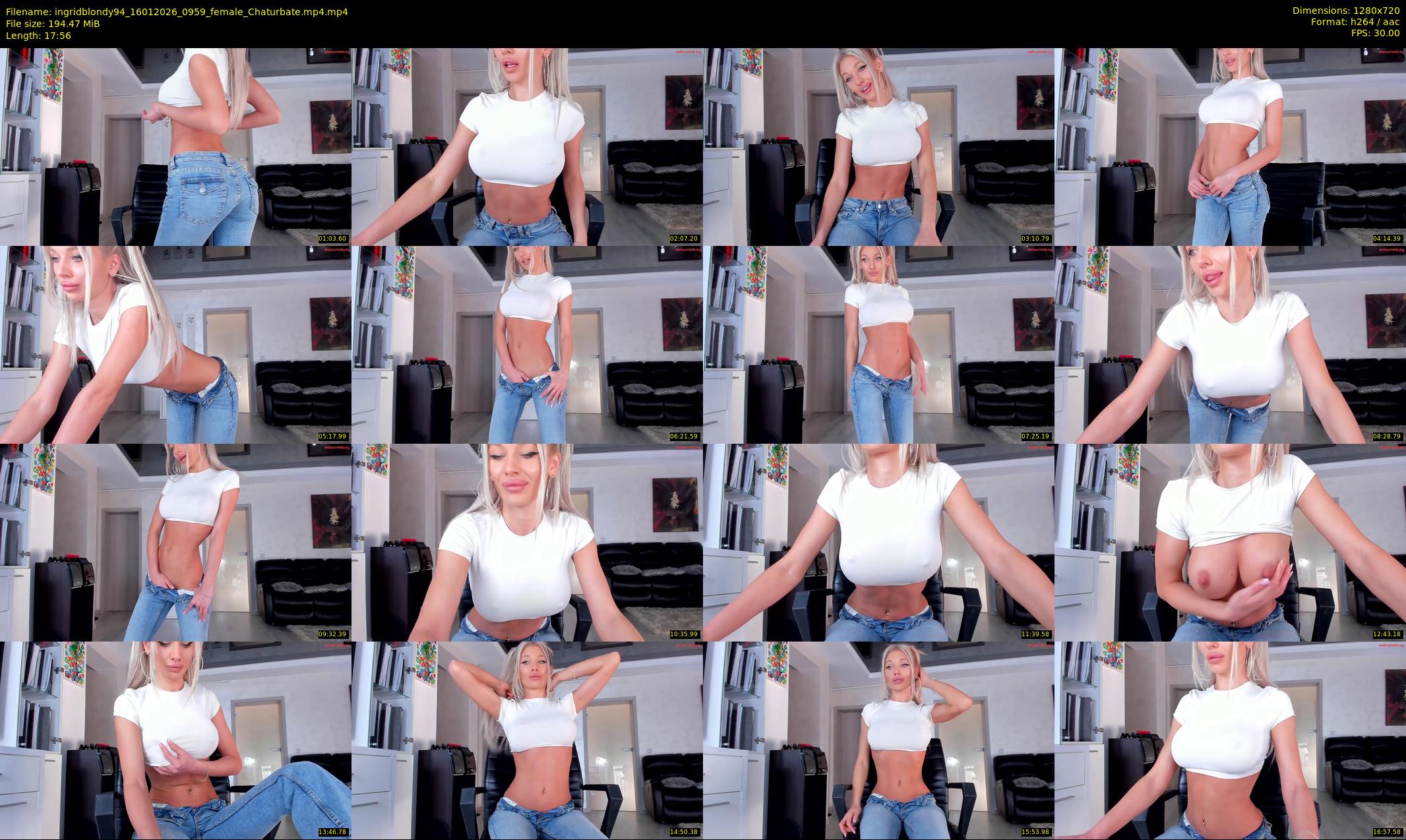 ingridblondy94 — 18 minute Chaturbate female cam show recording, 720p, Jan 16, 2026