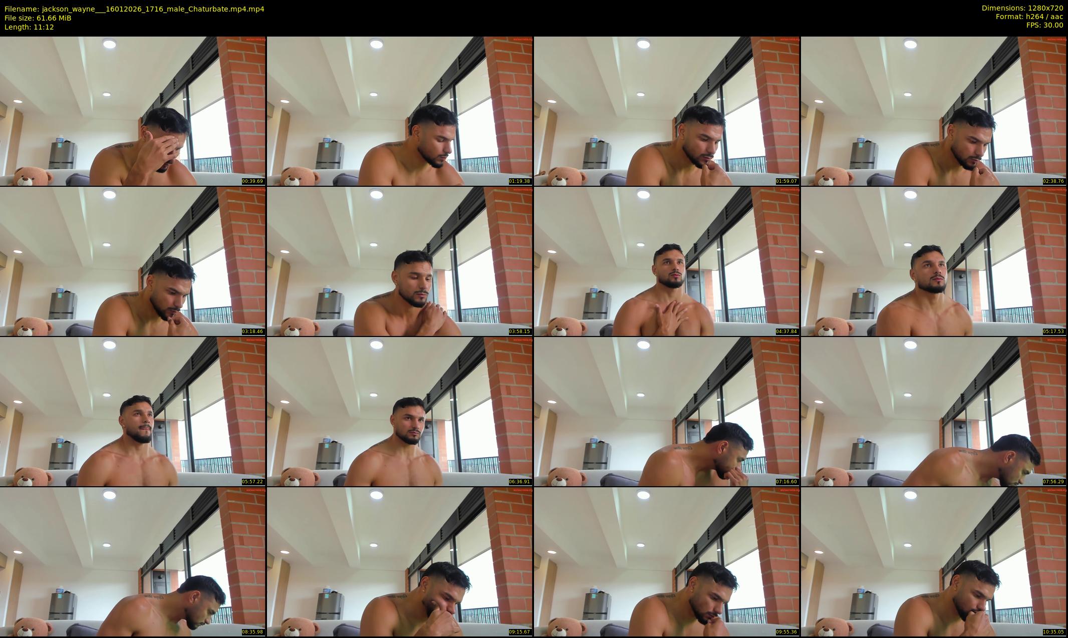 jackson_wayne__ — 12 minute Chaturbate male cam show recording, 720p, Jan 16, 2026