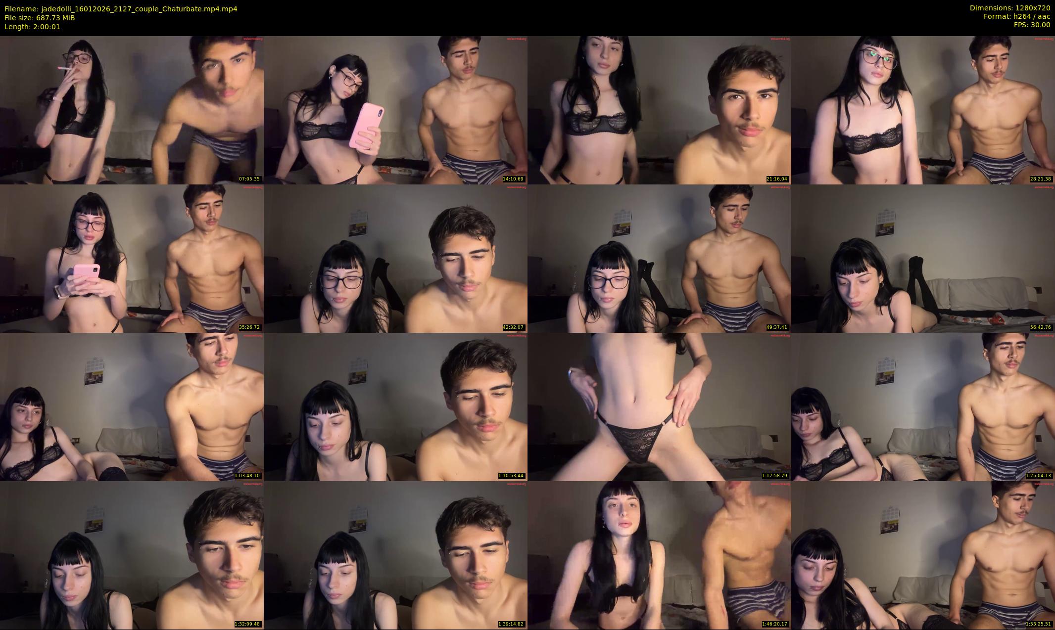 jadedolli — 121 minute Chaturbate couple cam show recording, 720p, Jan 16, 2026