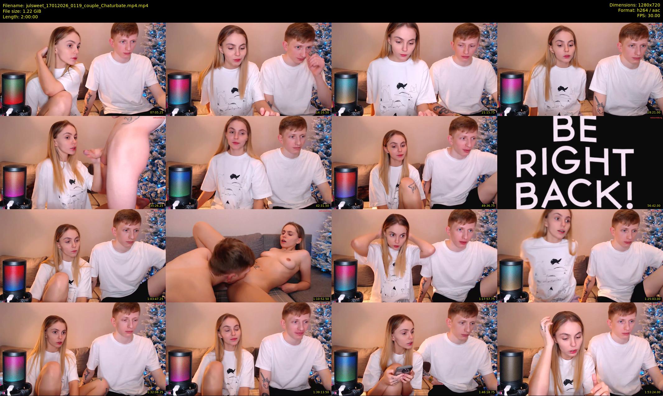 julsweet — 120 minute Chaturbate male cam show recording, 720p, Jan 17, 2026