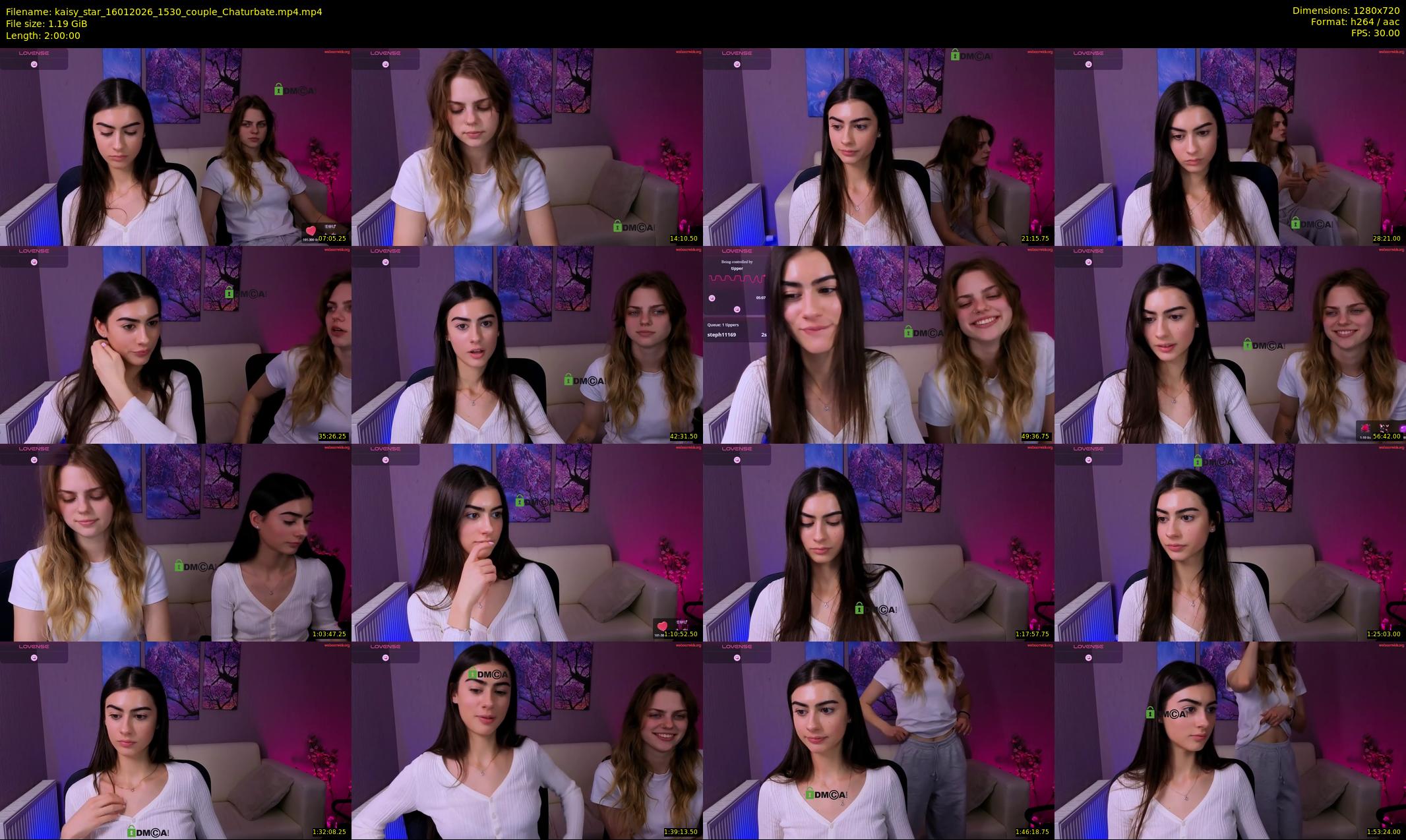 kaisy_star — 120 minute Chaturbate female cam show recording, 720p, Jan 16, 2026