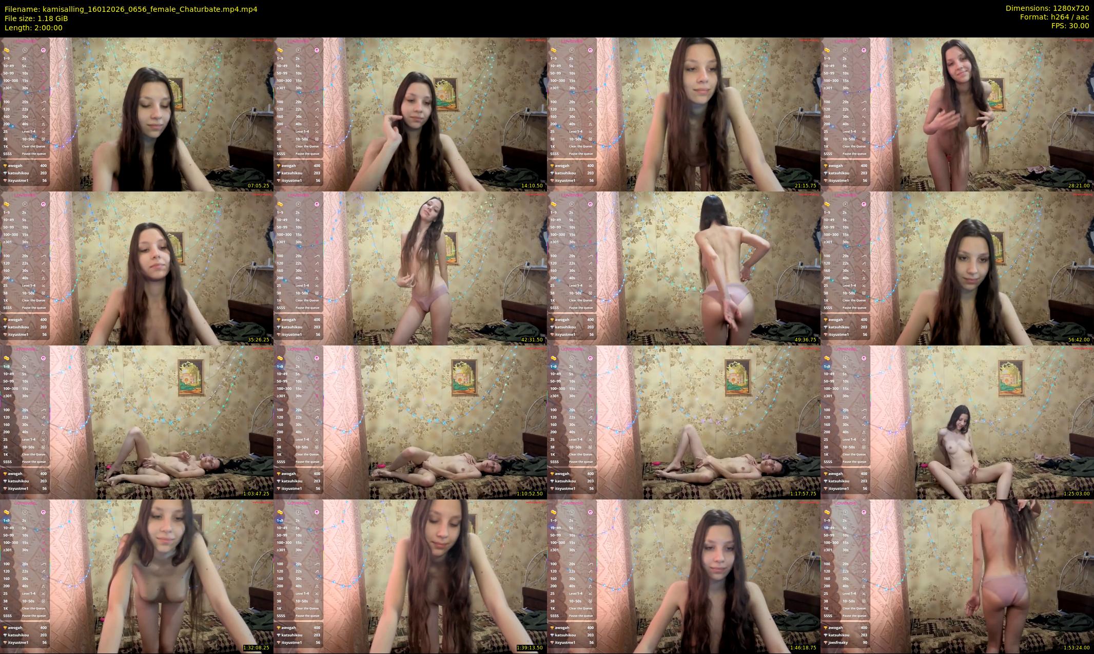 kamisalling — 120 minute Chaturbate female cam show recording, 720p, Jan 16, 2026