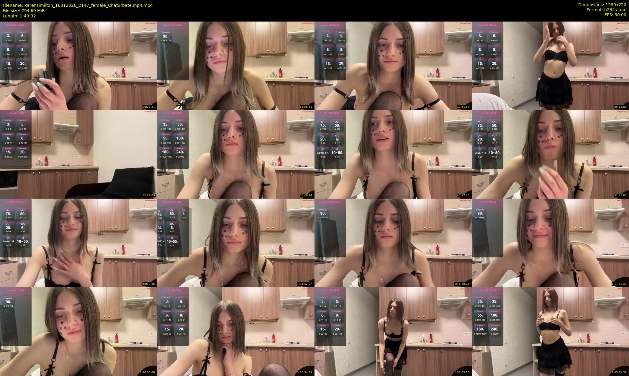 karensimilton — 110 minute Chaturbate female cam show recording, 720p, Jan 16, 2026