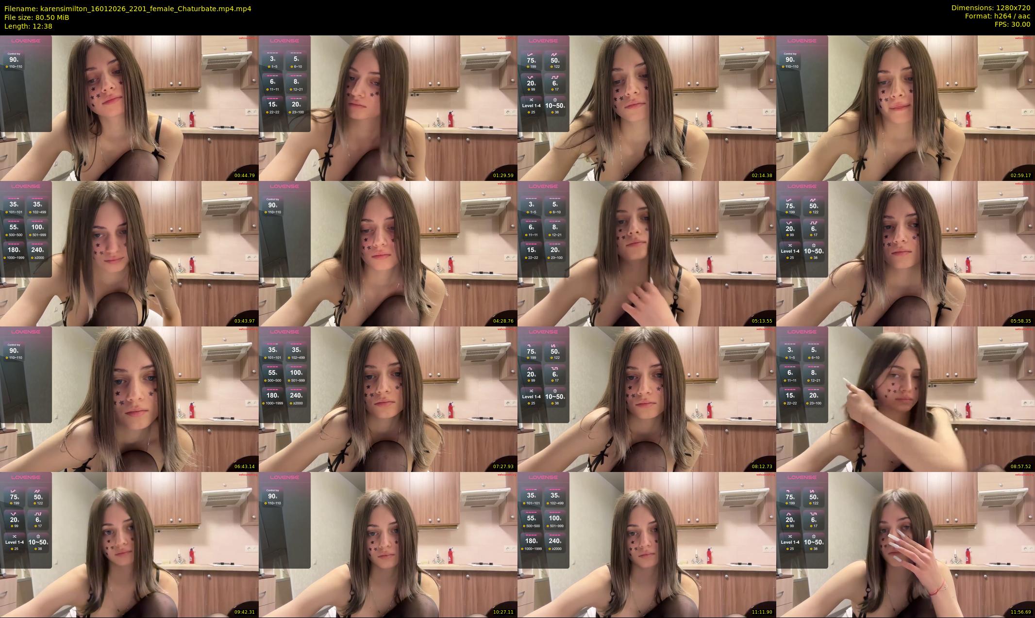 karensimilton — 13 minute Chaturbate female cam show recording, 720p, Jan 16, 2026