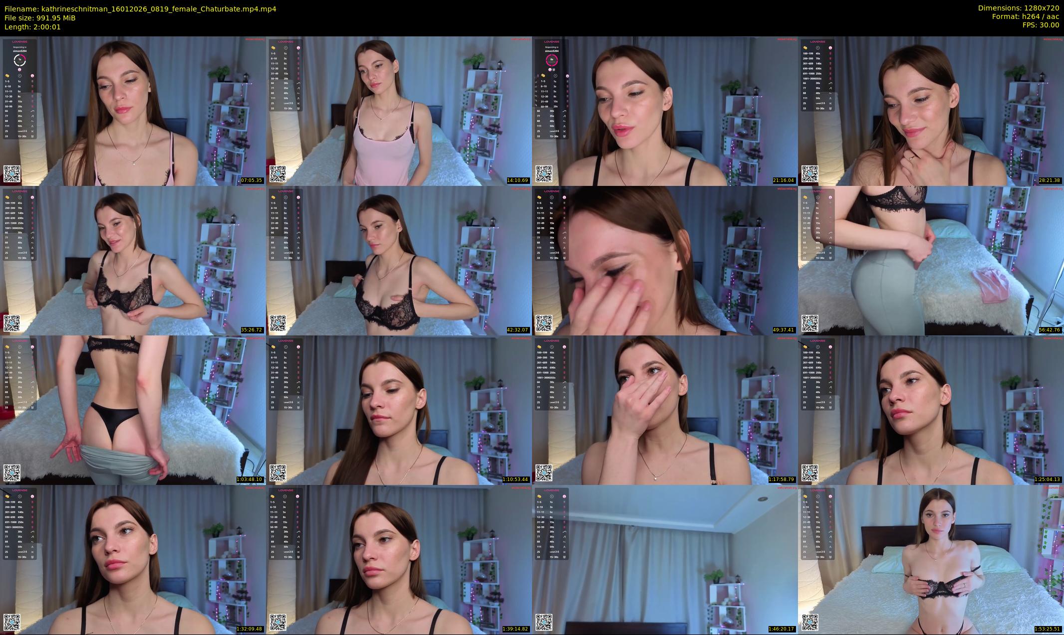 kathrineschnitman — 121 minute Chaturbate female cam show recording, 720p, Jan 16, 2026