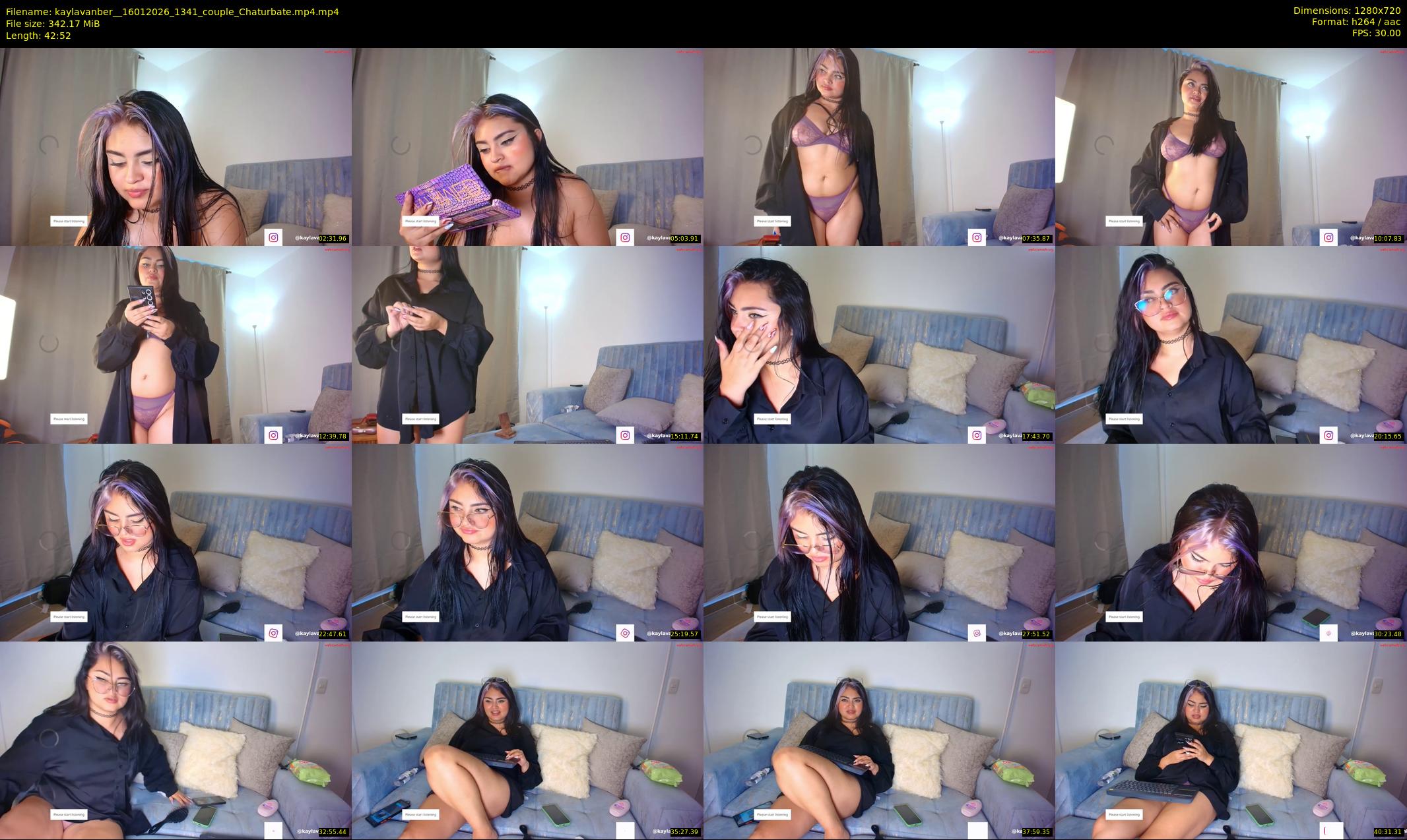 kaylavanber_ — 43 minute Chaturbate couple cam show recording, 720p, Jan 16, 2026
