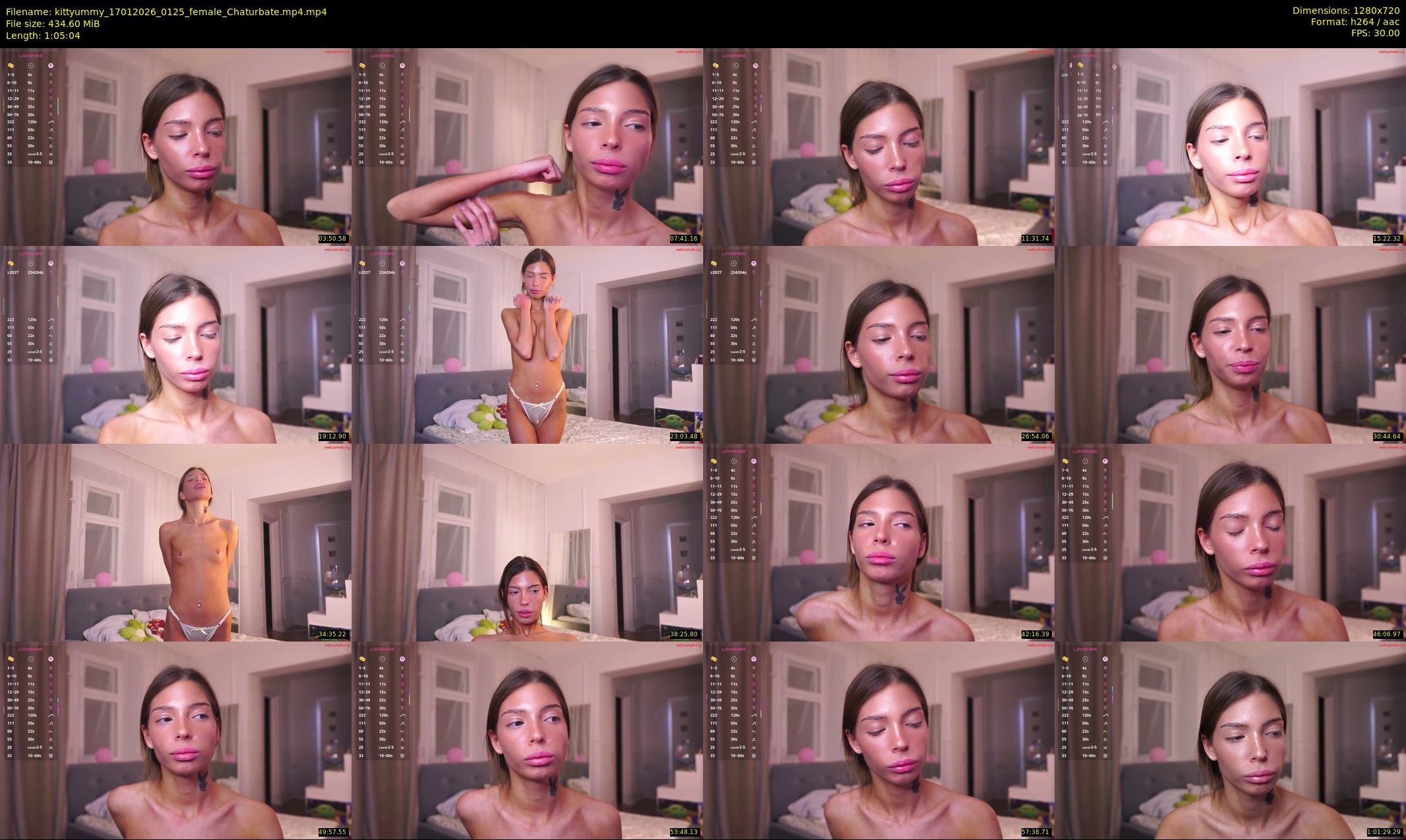 kittyummy — 66 minute Chaturbate female cam show recording, 720p, Jan 17, 2026