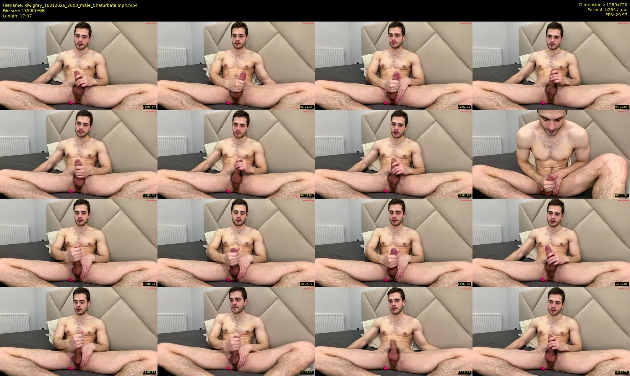 kiwigray — 18 minute Chaturbate male cam show recording, 720p, Jan 16, 2026