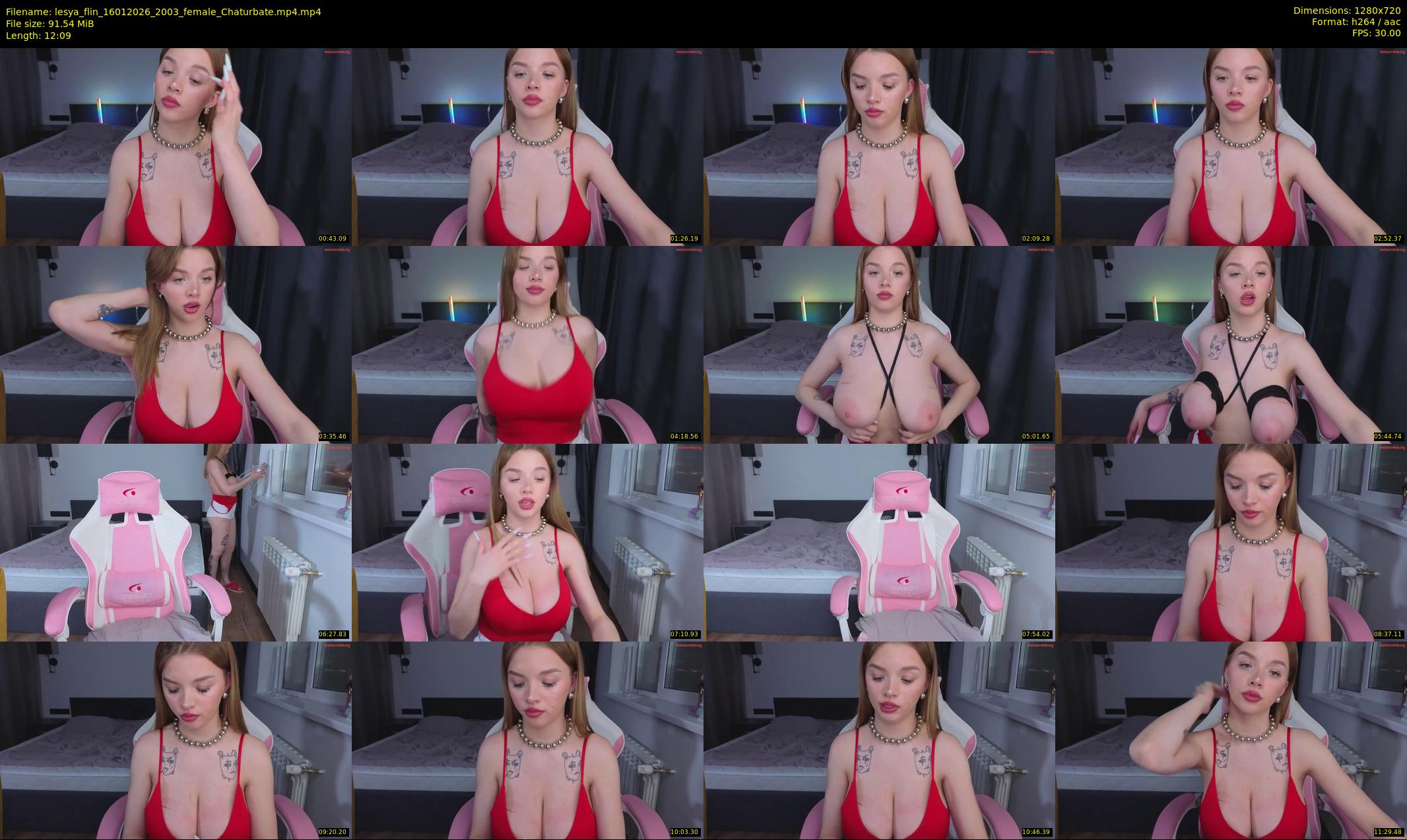 lesya_flin — 13 minute Chaturbate female cam show recording, 720p, Jan 16, 2026