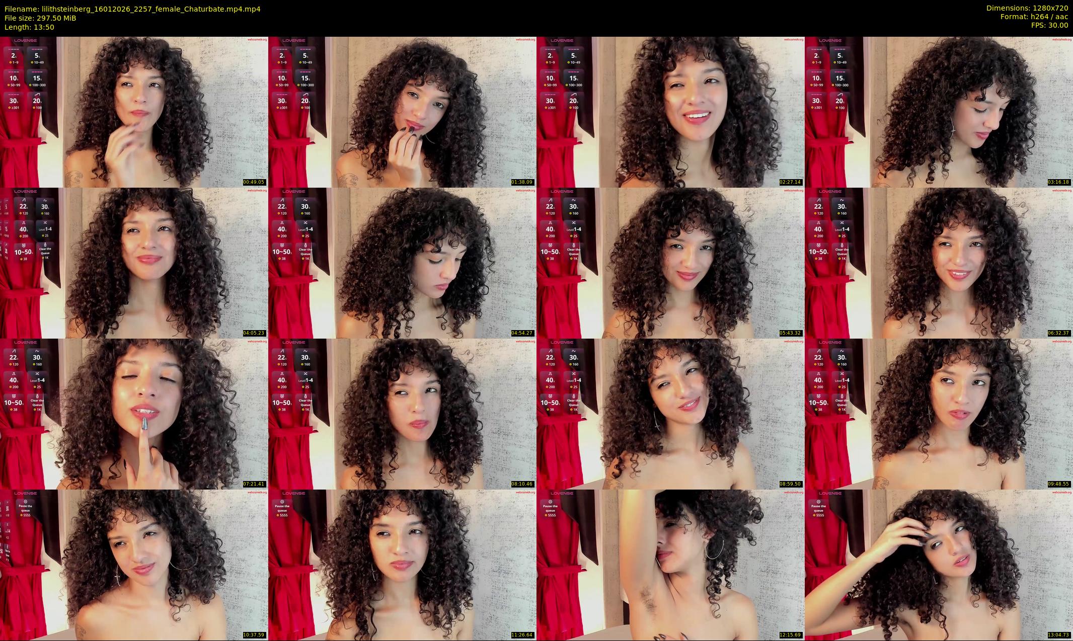 lilithsteinberg — 14 minute Chaturbate female cam show recording, 720p, Jan 16, 2026