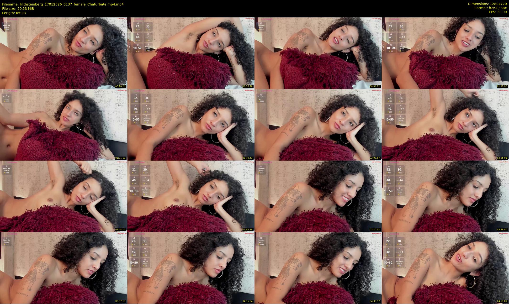 lilithsteinberg — 6 minute Chaturbate female cam show recording, 720p, Jan 17, 2026