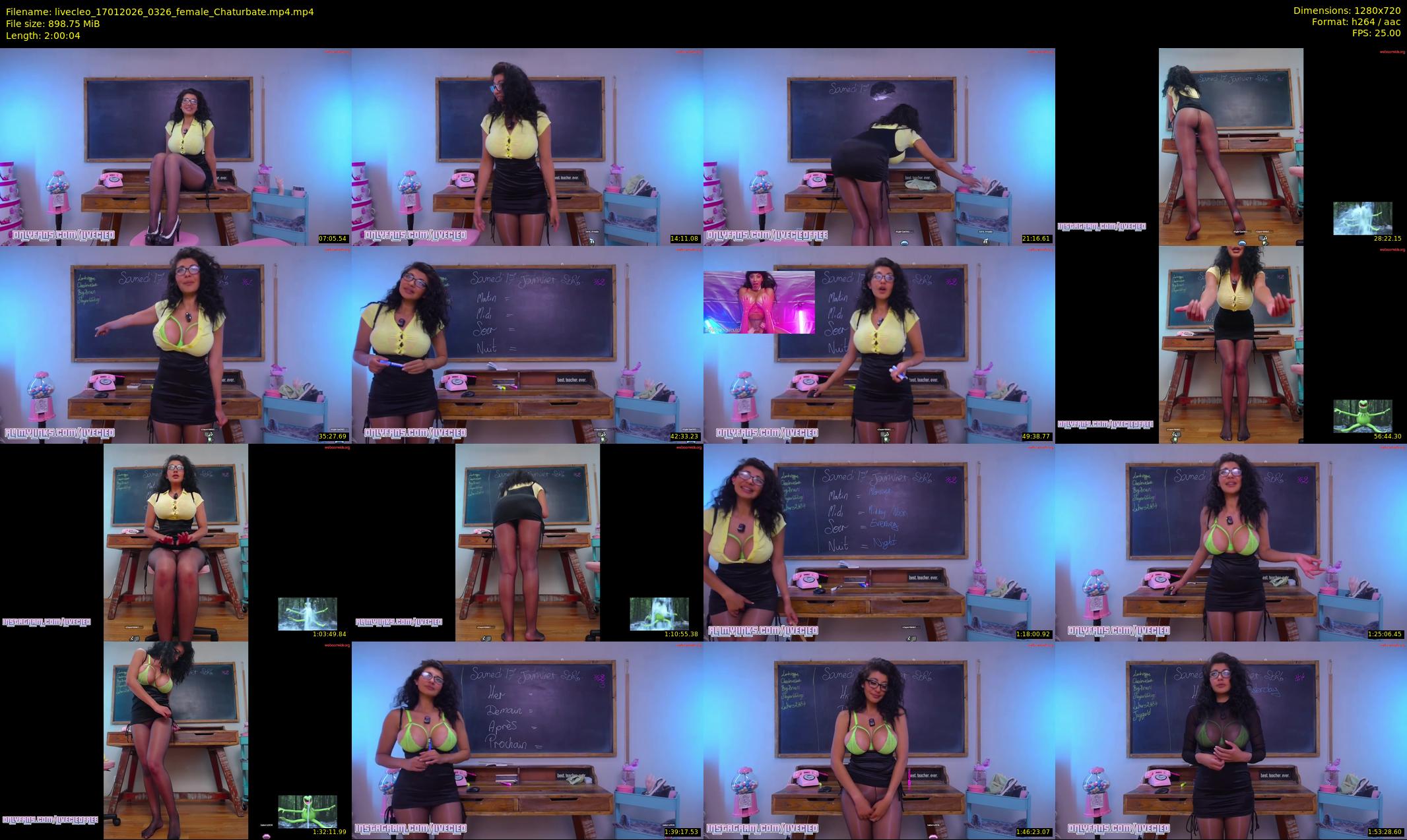 livecleo — 121 minute Chaturbate female cam show recording, 720p, Jan 17, 2026