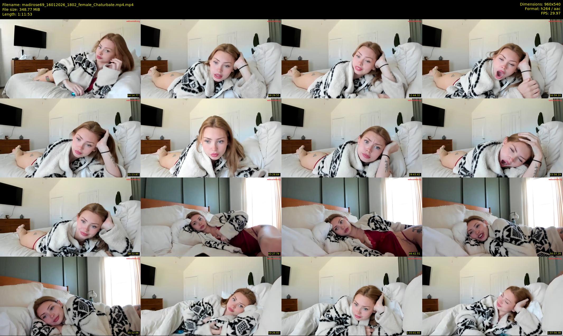 madirose69 — 72 minute Chaturbate female cam show recording, 480p, Jan 16, 2026