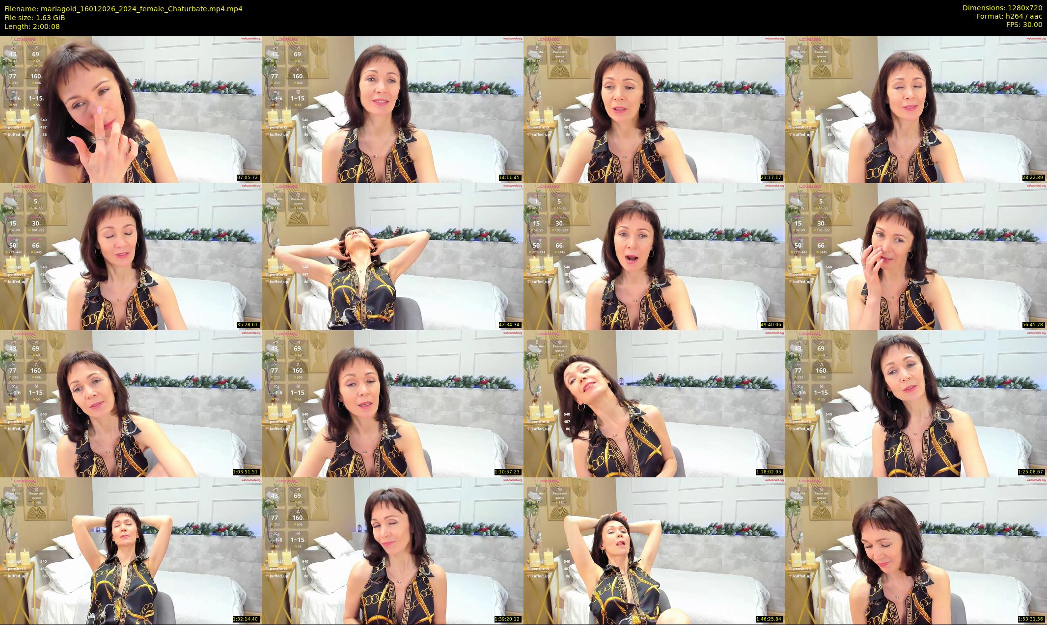 mariagold — 121 minute Chaturbate female cam show recording, 720p, Jan 16, 2026
