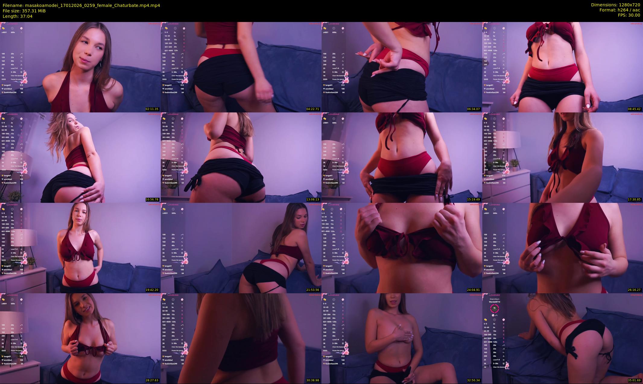masakoamodei — 38 minute Chaturbate female cam show recording, 720p, Jan 17, 2026