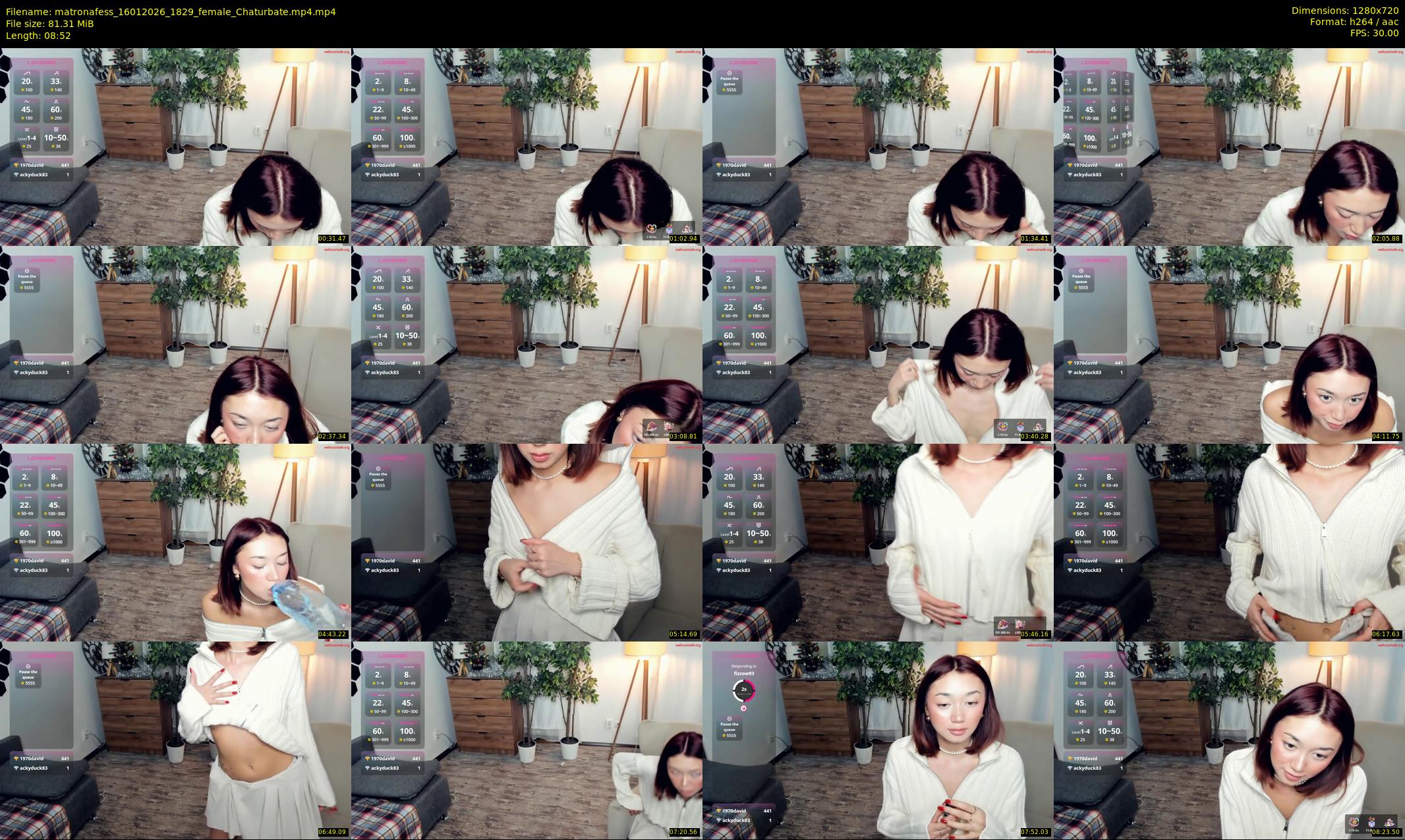 matronafess — 9 minute Chaturbate female cam show recording, 720p, Jan 16, 2026