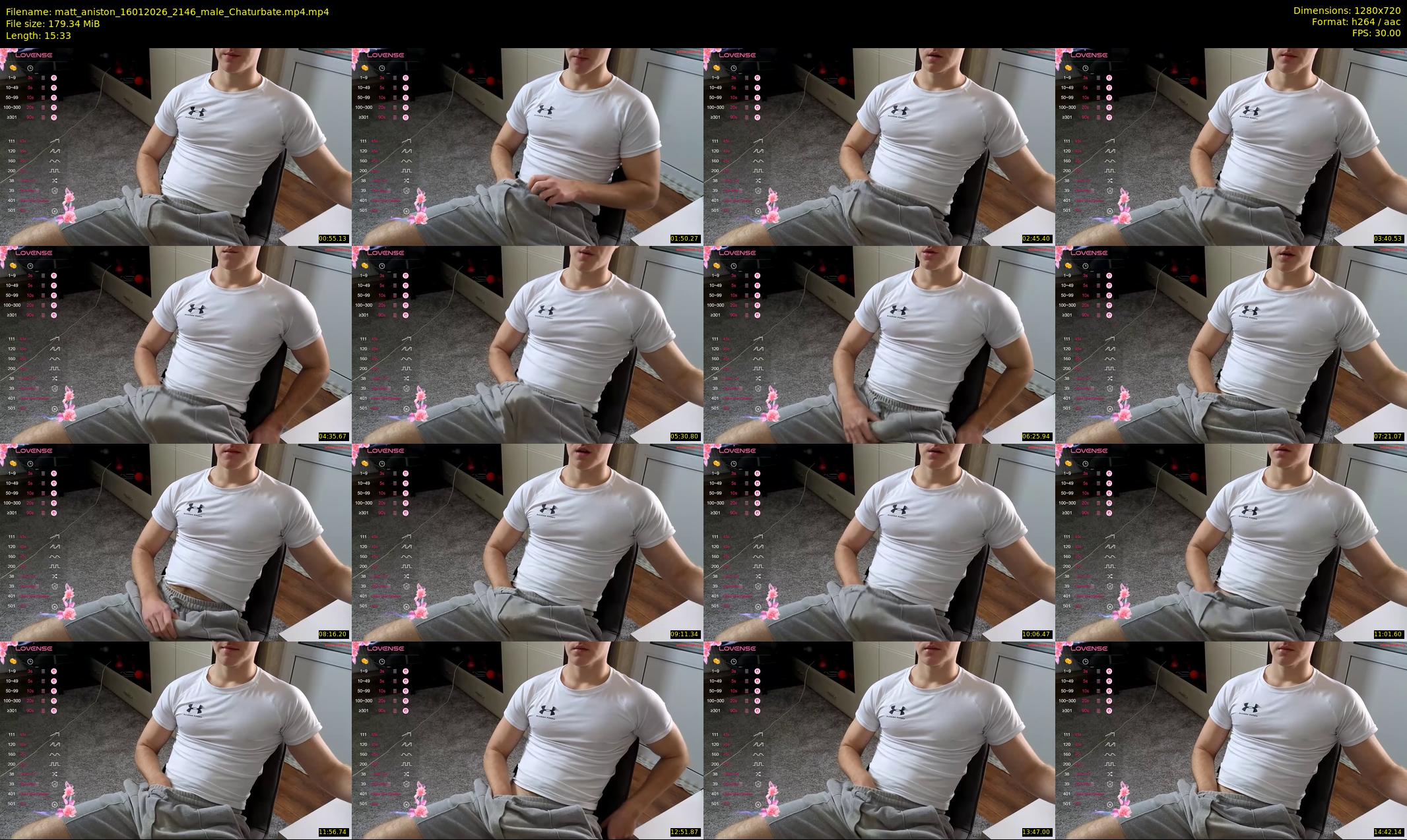 matt_aniston — 16 minute Chaturbate male cam show recording, 720p, Jan 16, 2026