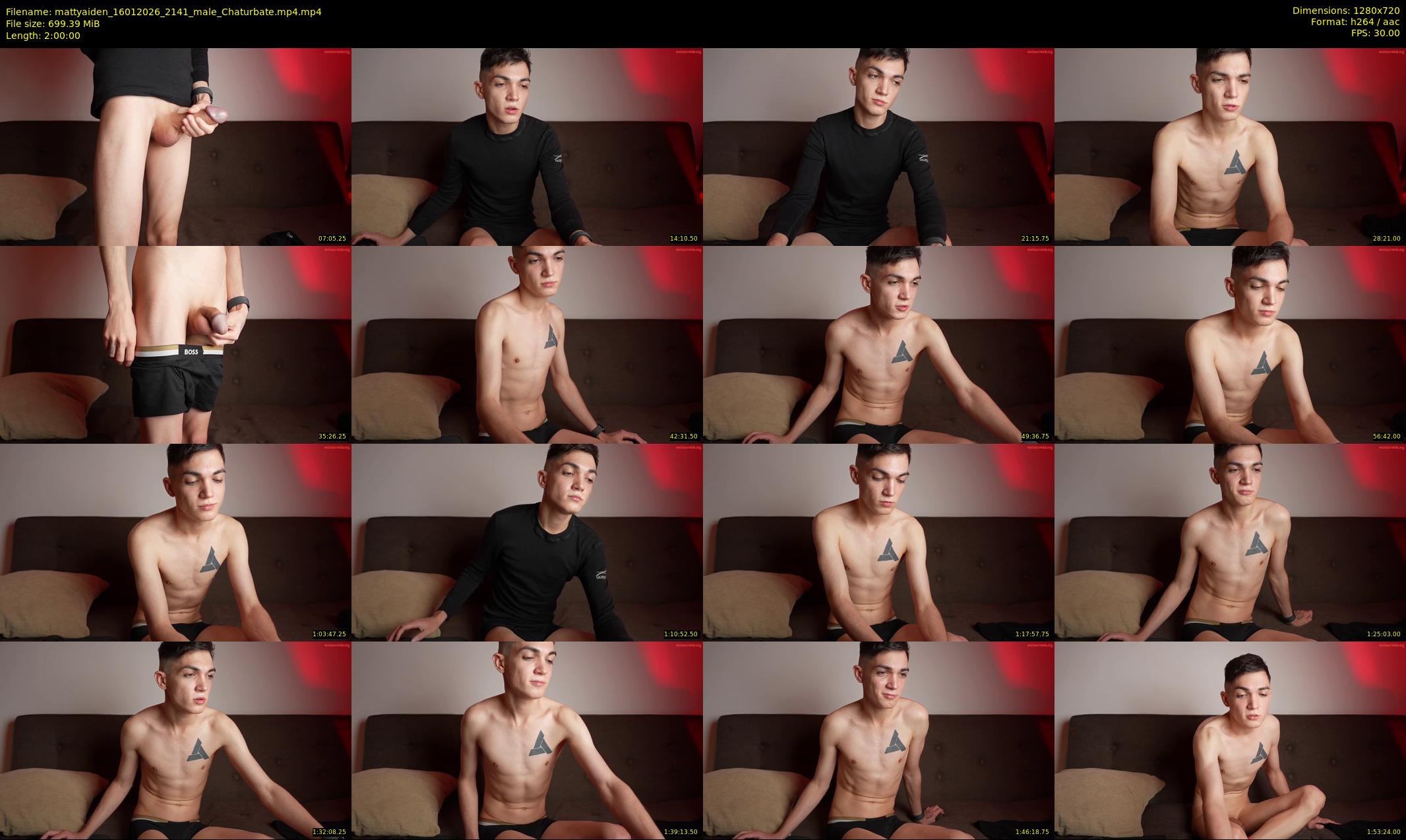 mattyaiden — 120 minute Chaturbate male cam show recording, 720p, Jan 16, 2026