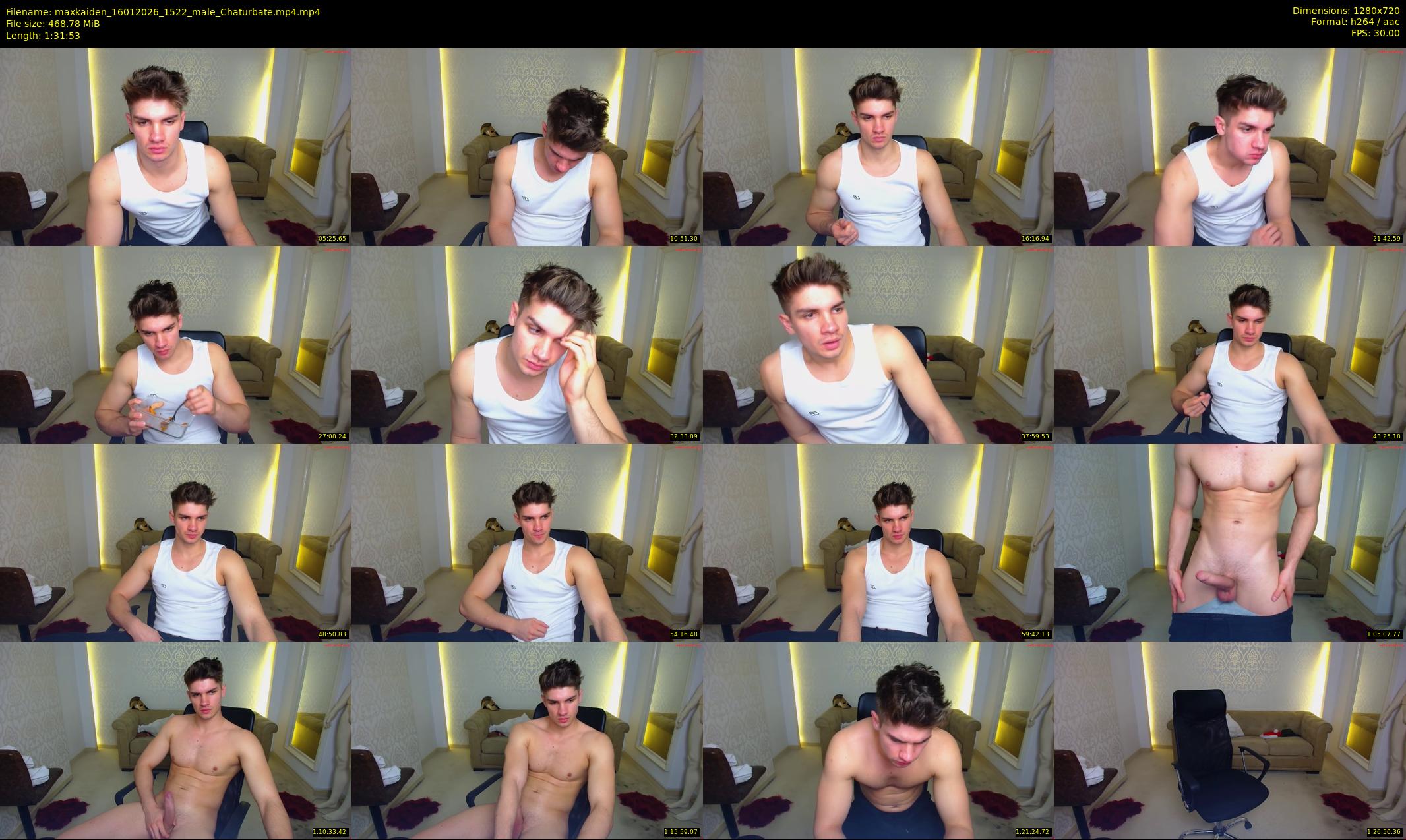maxkaiden — 92 minute Chaturbate male cam show recording, 720p, Jan 16, 2026