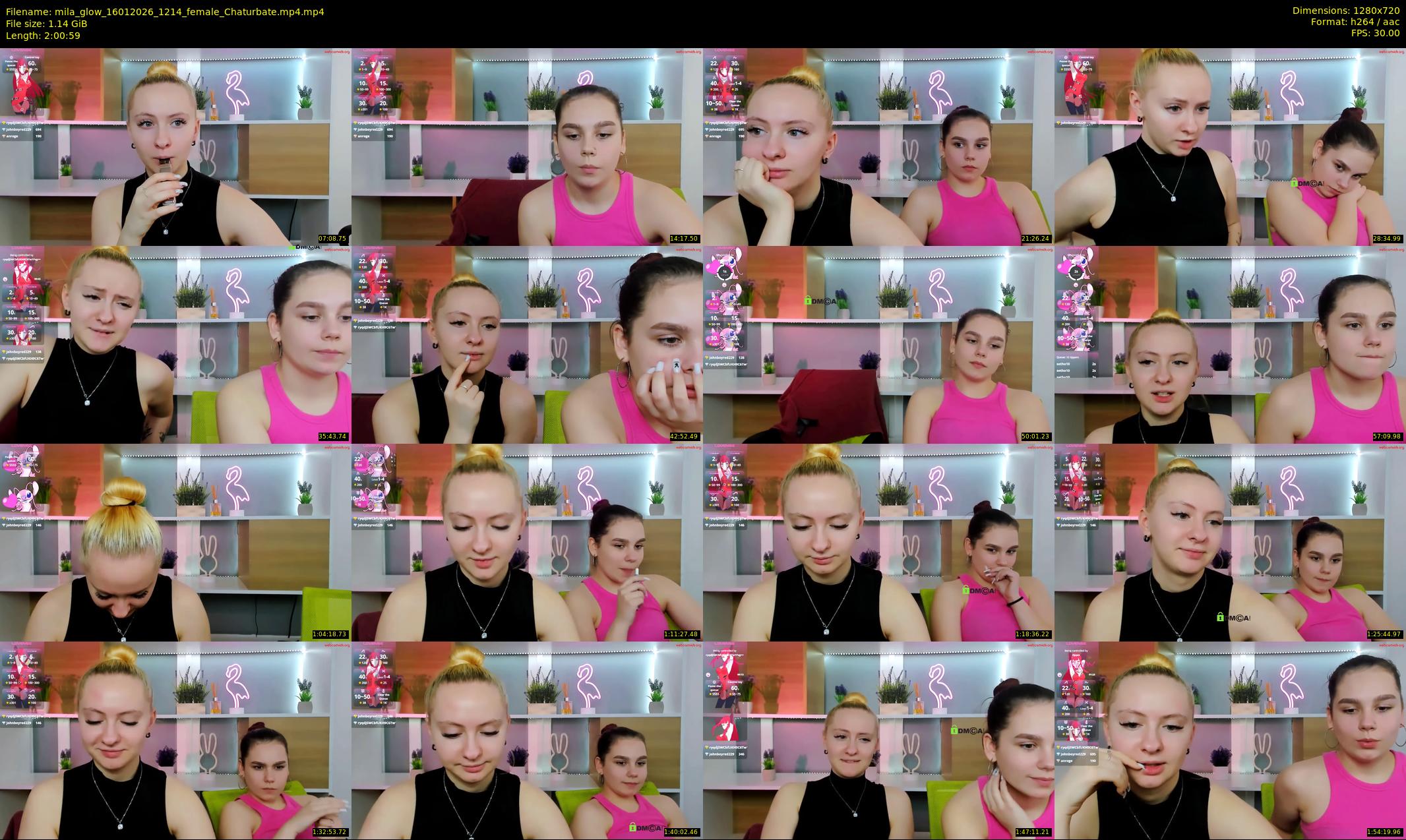 mila_glow — 121 minute Chaturbate female cam show recording, 720p, Jan 16, 2026