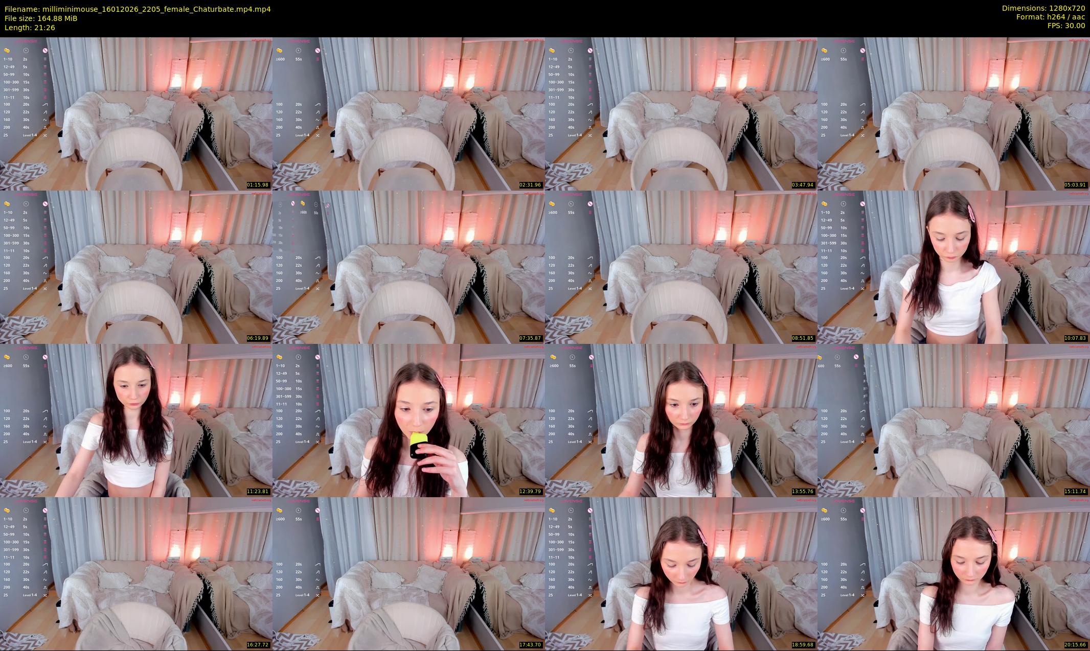 milliminimouse — 22 minute Chaturbate female cam show recording, 720p, Jan 16, 2026