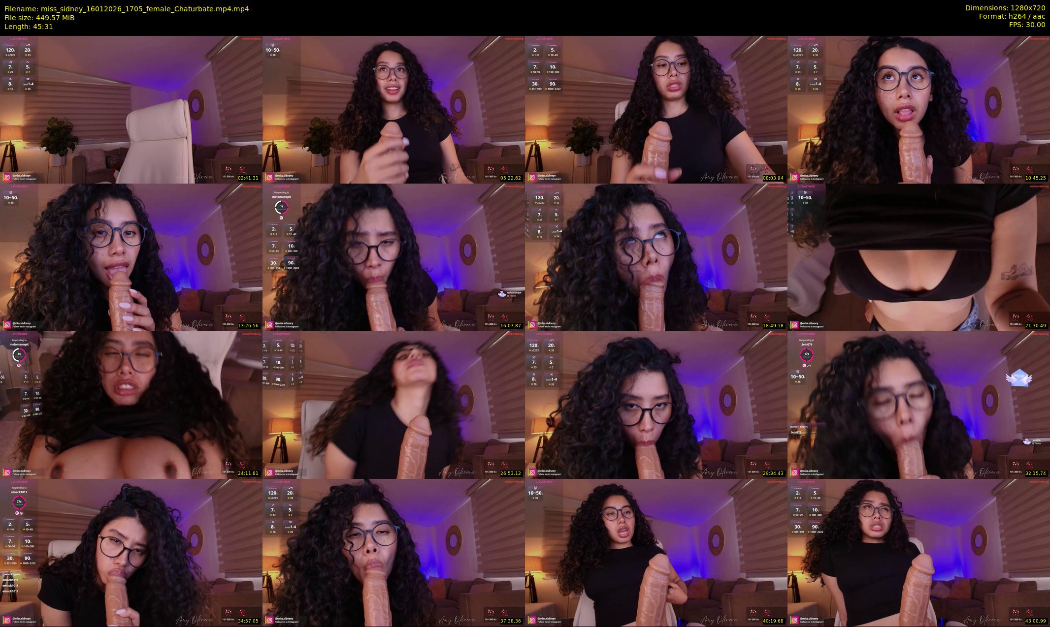 miss_sidney — 46 minute Chaturbate female cam show recording, 720p, Jan 16, 2026