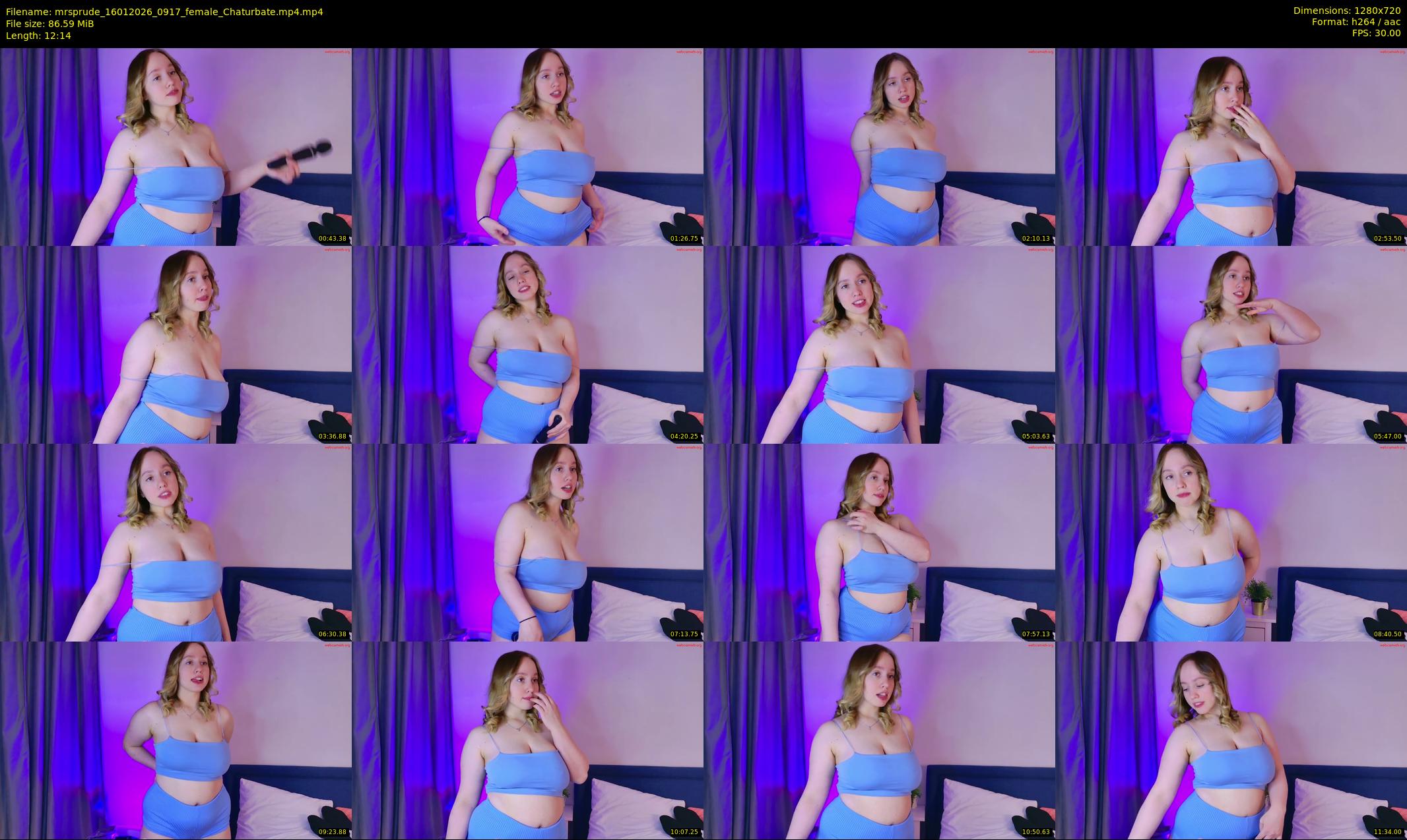 mrsprude — 13 minute Chaturbate female cam show recording, 720p, Jan 16, 2026