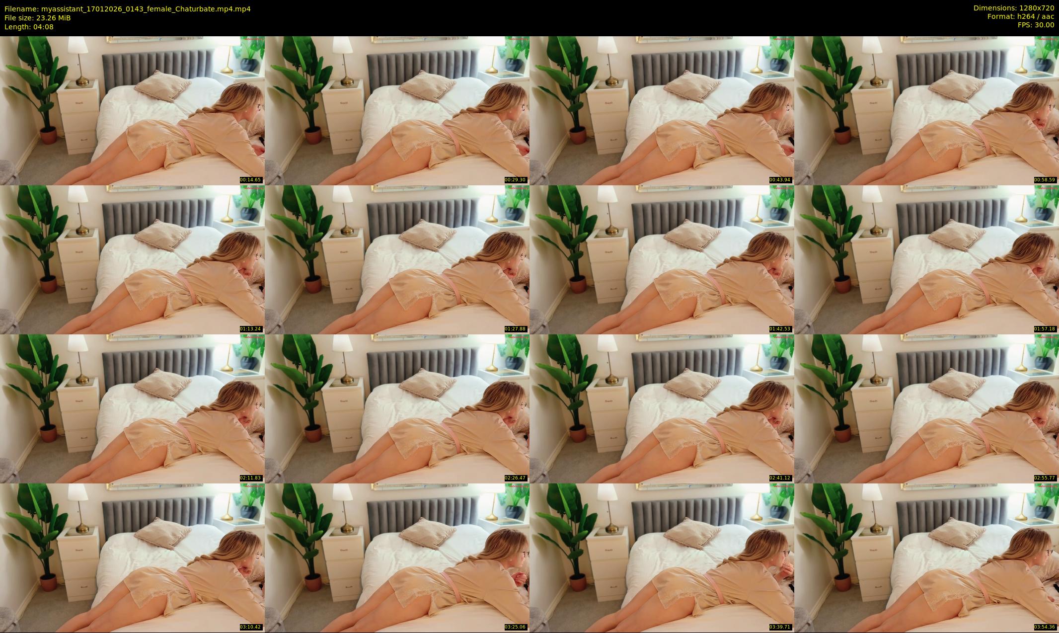 myassistant — 5 minute Chaturbate female cam show recording, 720p, Jan 17, 2026