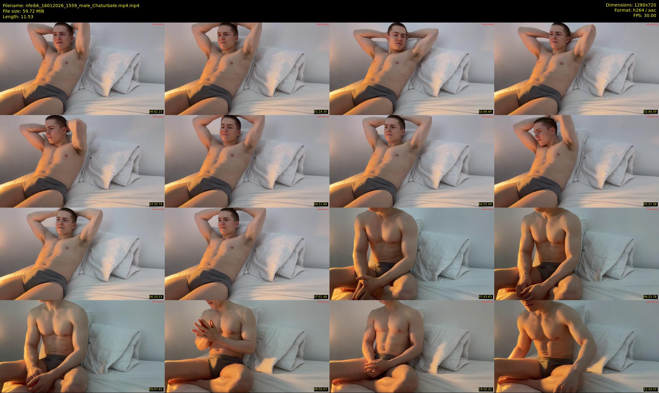 nfeibk — 12 minute Chaturbate male cam show recording, 720p, Jan 16, 2026
