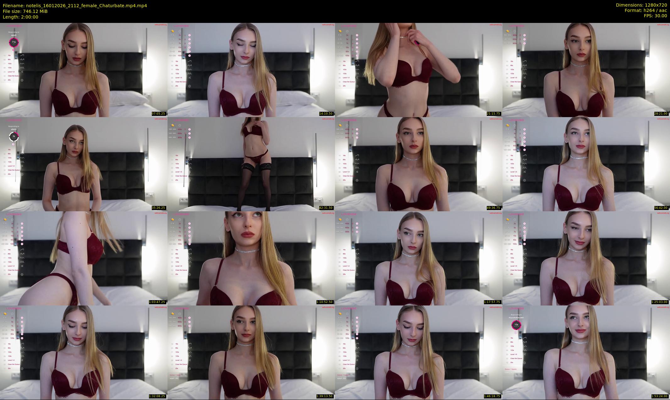 notelis — 120 minute Chaturbate female cam show recording, 720p, Jan 16, 2026