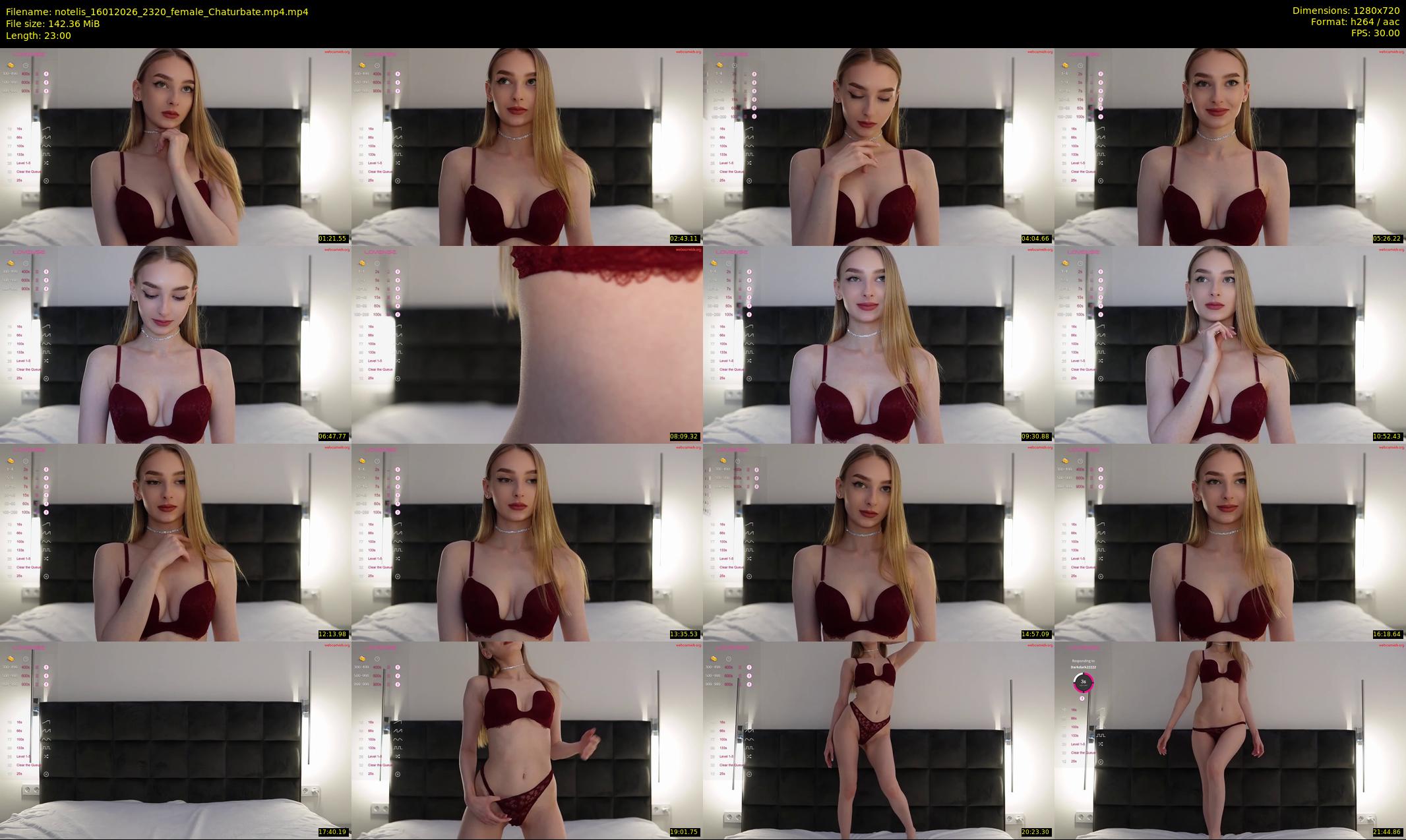 notelis — 23 minute Chaturbate female cam show recording, 720p, Jan 16, 2026