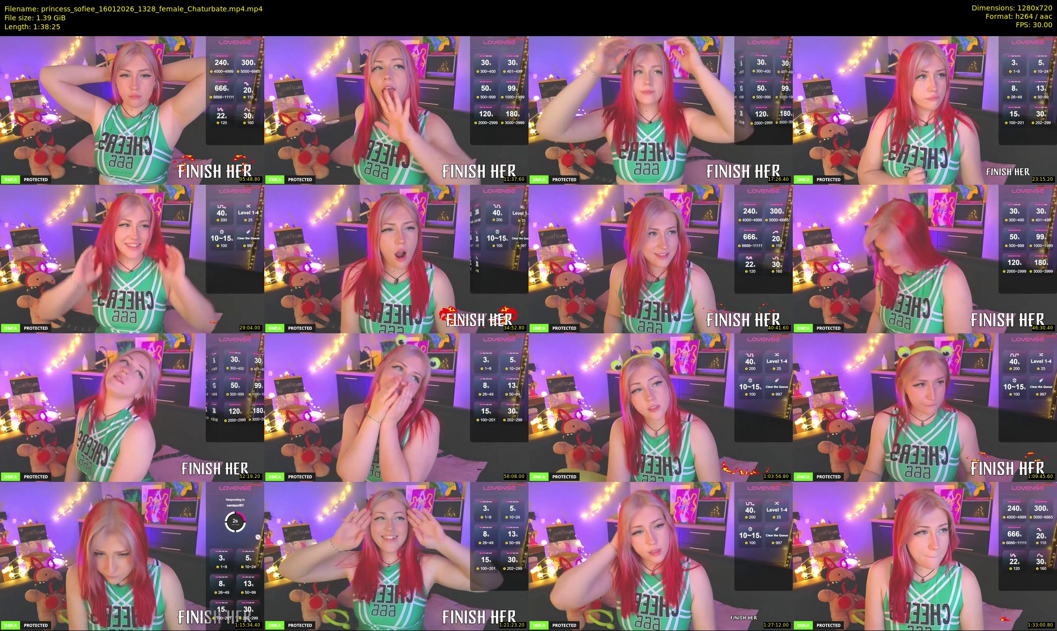 princess_sofiee — 99 minute Chaturbate female cam show recording, 720p, Jan 16, 2026