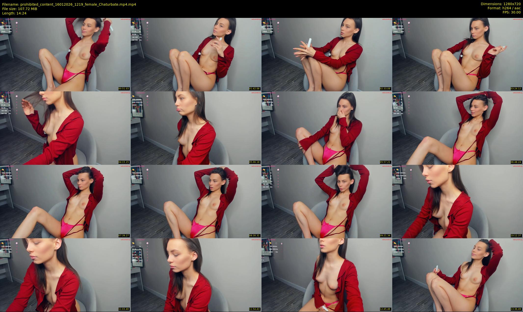 prohibited_content — 15 minute Chaturbate female cam show recording, 720p, Jan 16, 2026