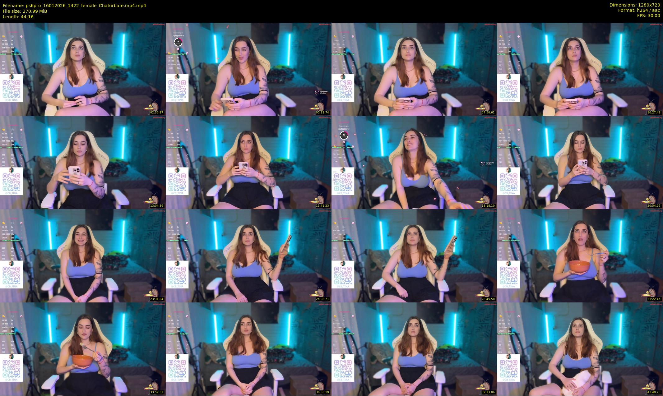 ps6pro — 45 minute Chaturbate female cam show recording, 720p, Jan 16, 2026