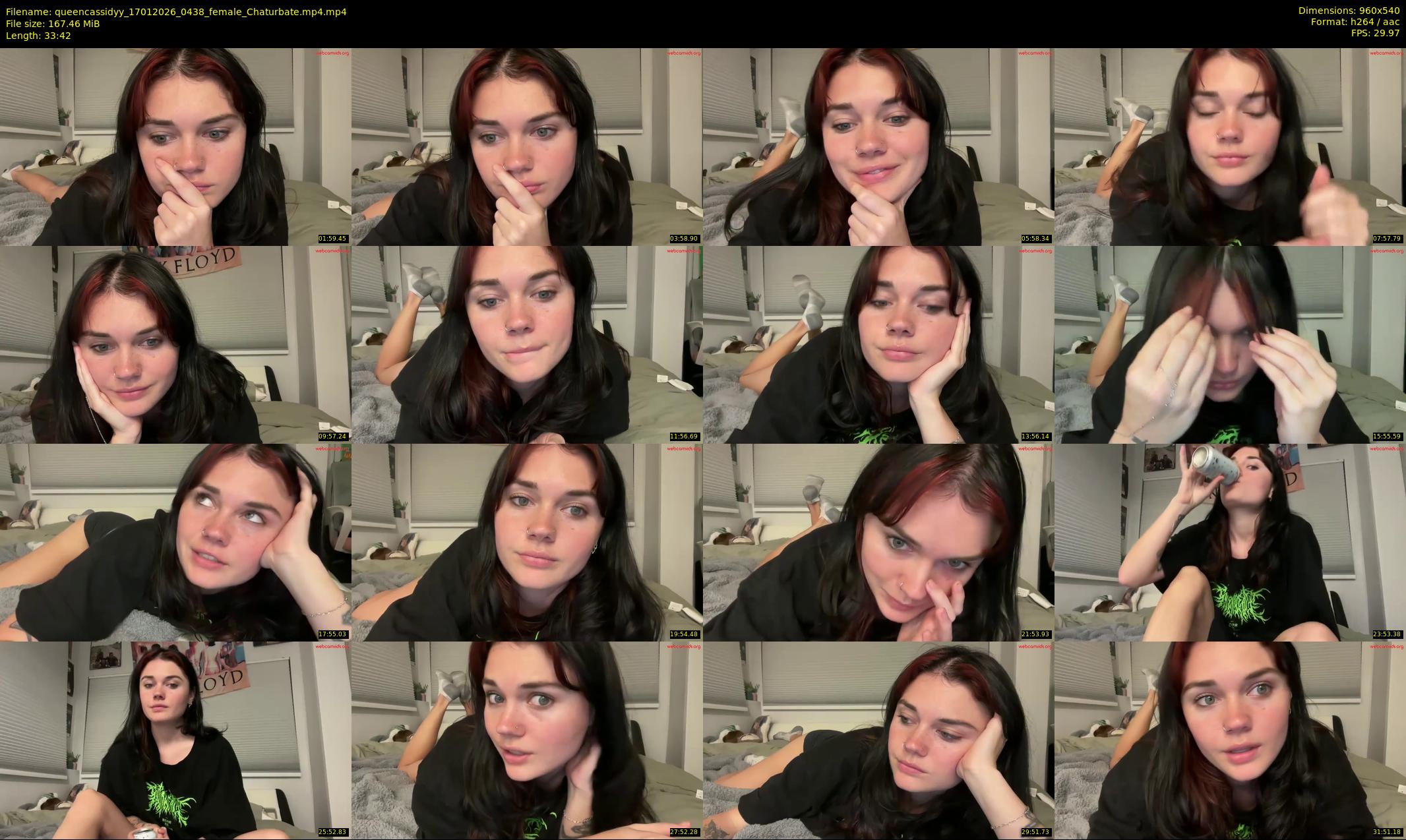 queencassidyy — 34 minute Chaturbate female cam show recording, 480p, Jan 17, 2026