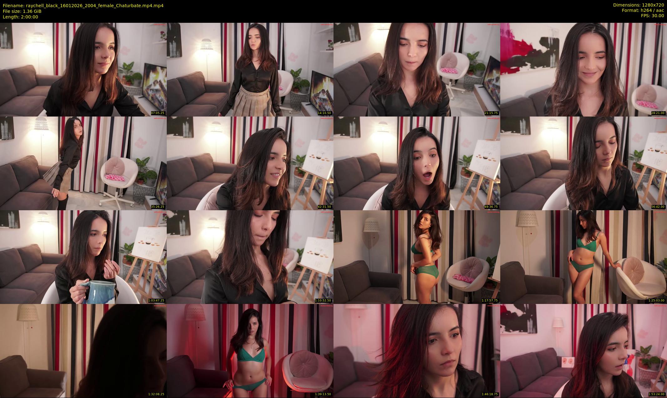 raychell_black — 120 minute Chaturbate female cam show recording, 720p, Jan 16, 2026