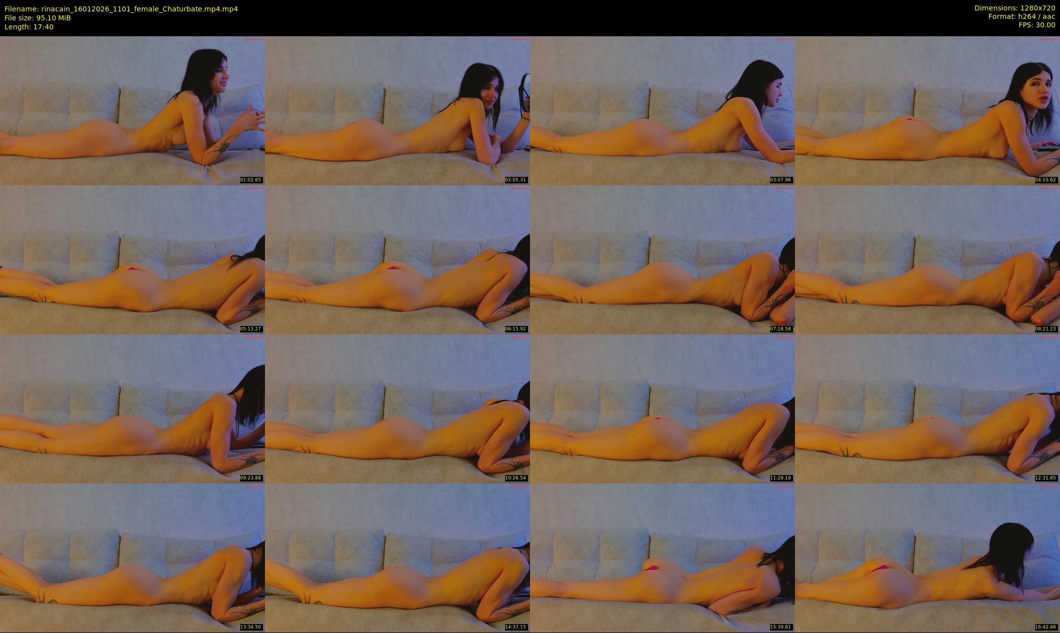 rinacain — 18 minute Chaturbate female cam show recording, 720p, Jan 16, 2026