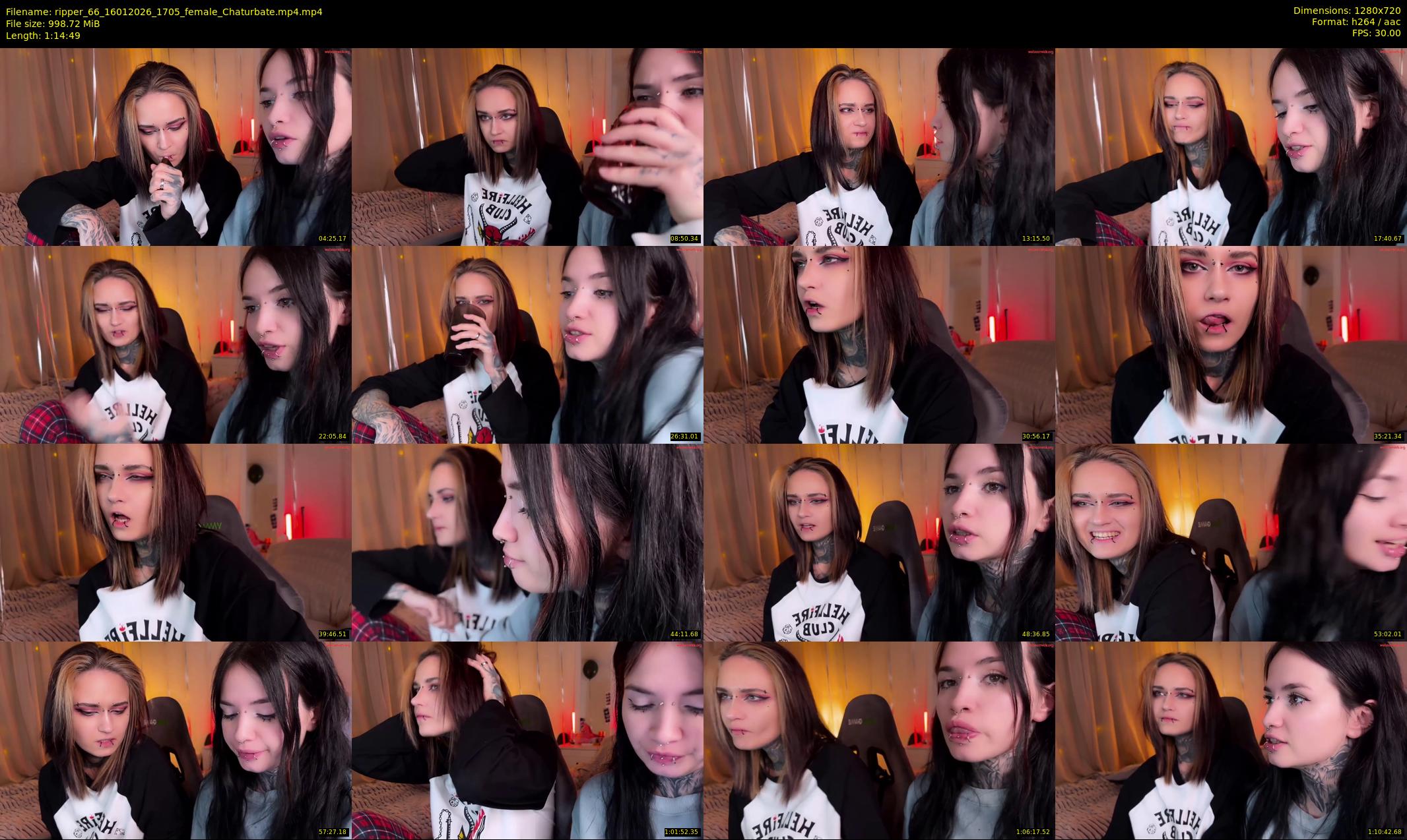 ripper_66 — 75 minute Chaturbate female cam show recording, 720p, Jan 16, 2026