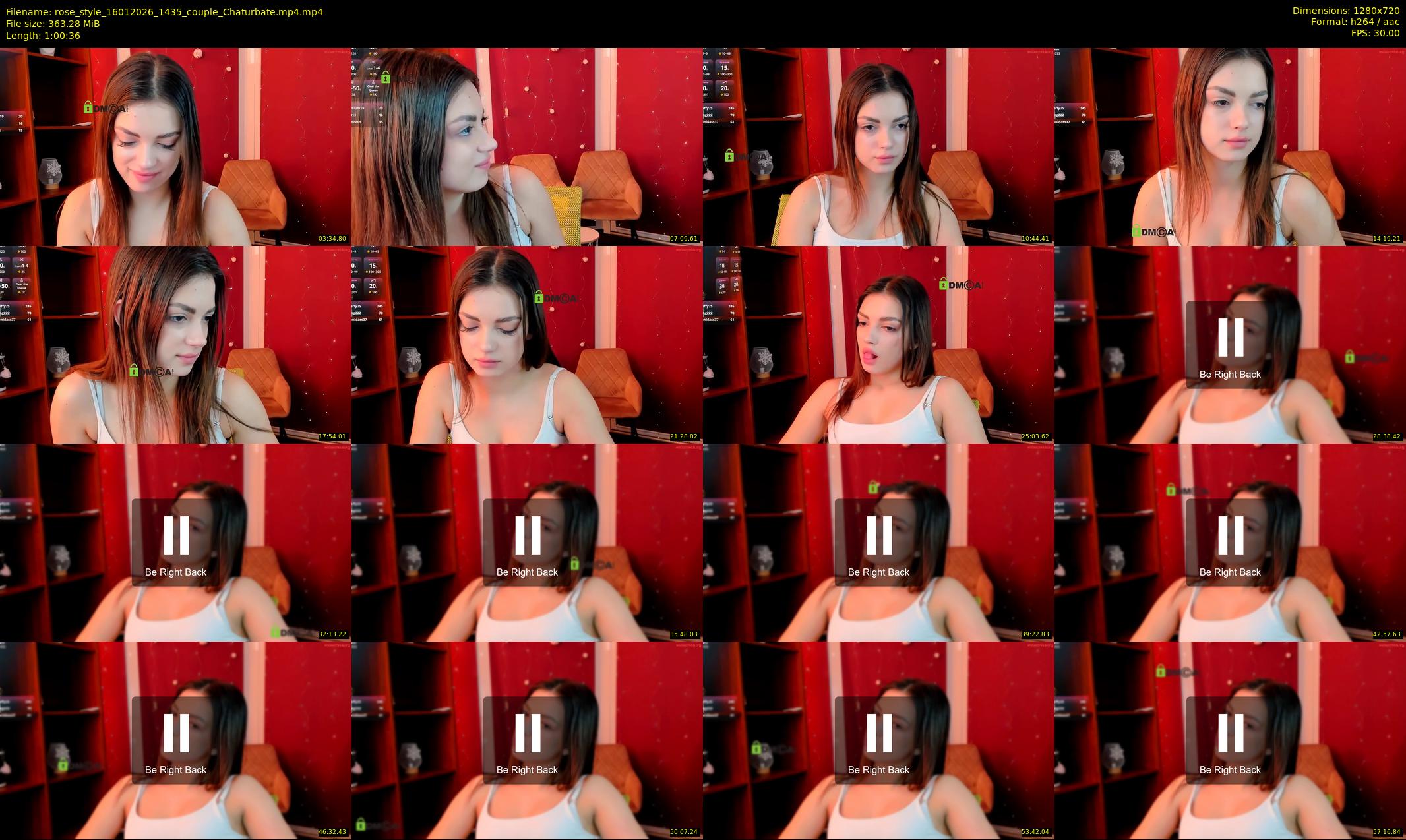 rose_style — 61 minute Chaturbate couple cam show recording, 720p, Jan 16, 2026