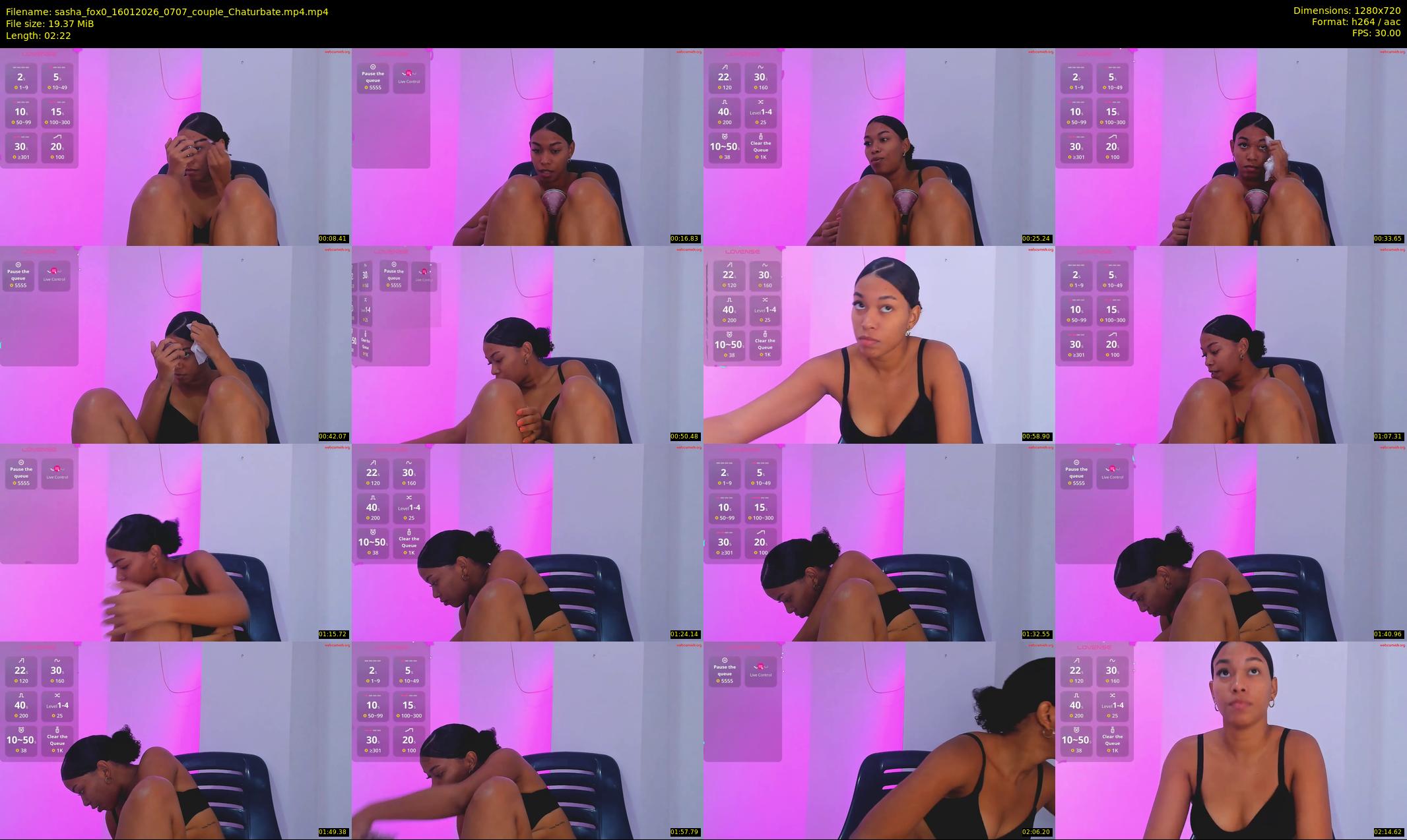 sasha_fox0 — 3 minute Chaturbate couple cam show recording, 720p, Jan 16, 2026
