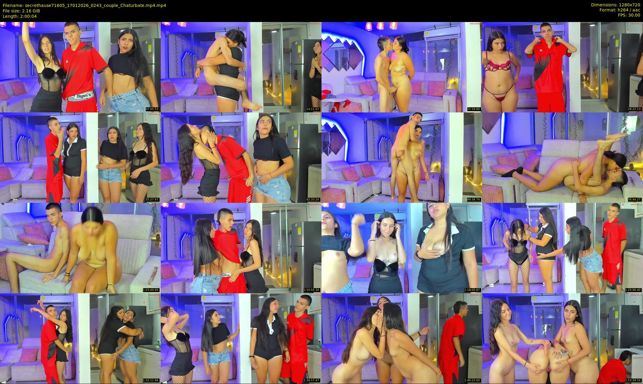 secrethause71605 — 121 minute Chaturbate couple cam show recording, 720p, Jan 17, 2026