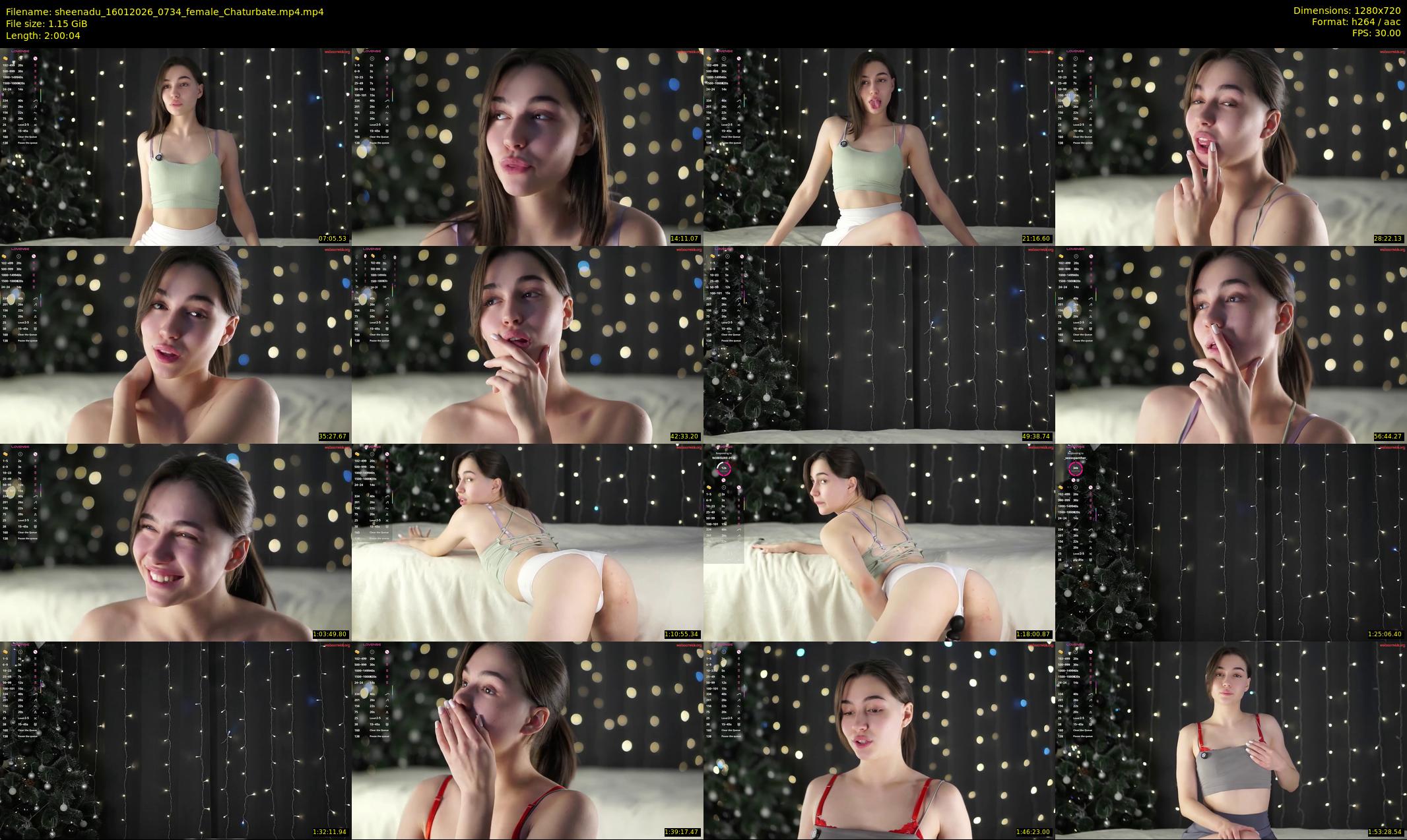 sheenadu — 121 minute Chaturbate female cam show recording, 720p, Jan 16, 2026