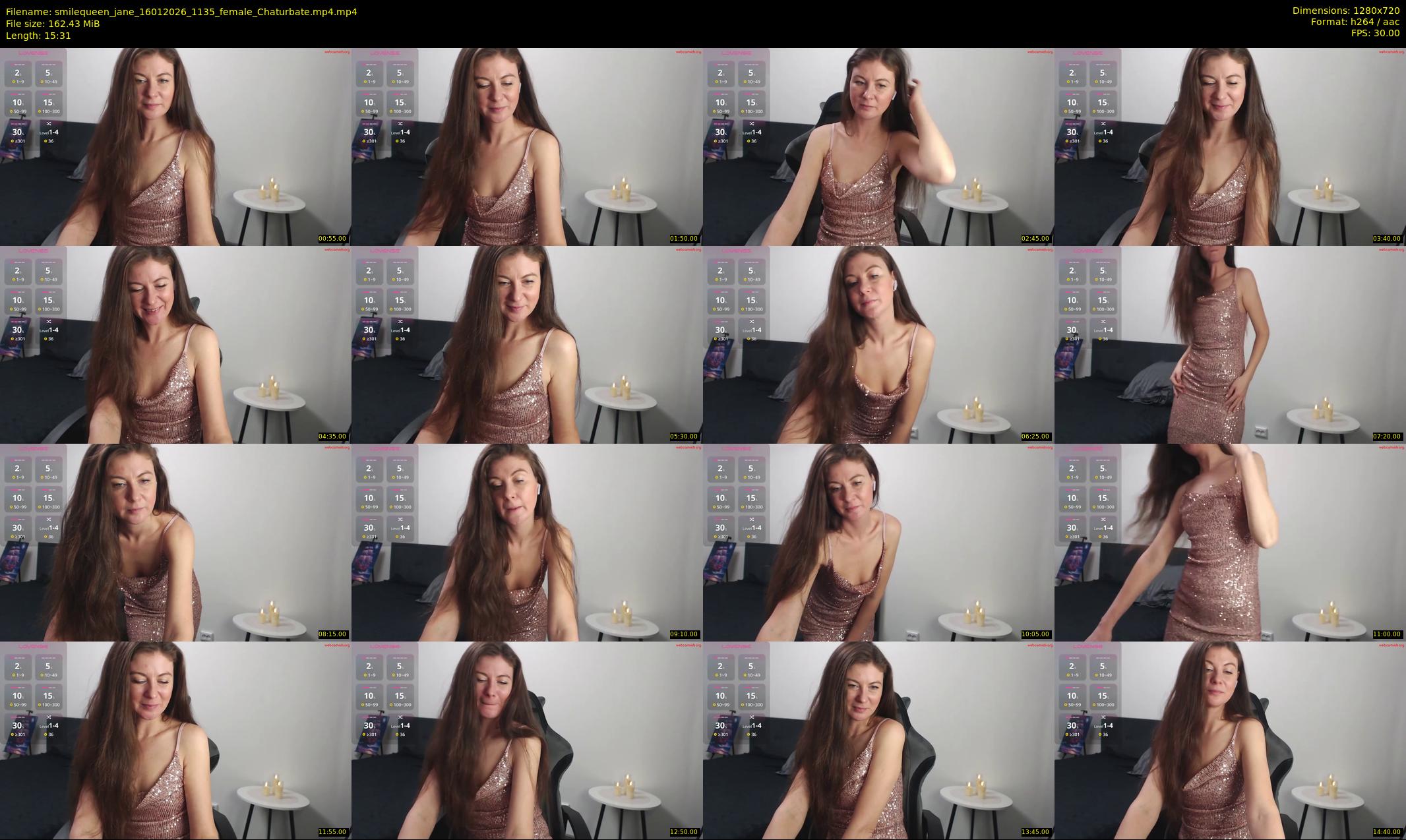 smilequeen_jane — 16 minute Chaturbate female cam show recording, 720p, Jan 16, 2026