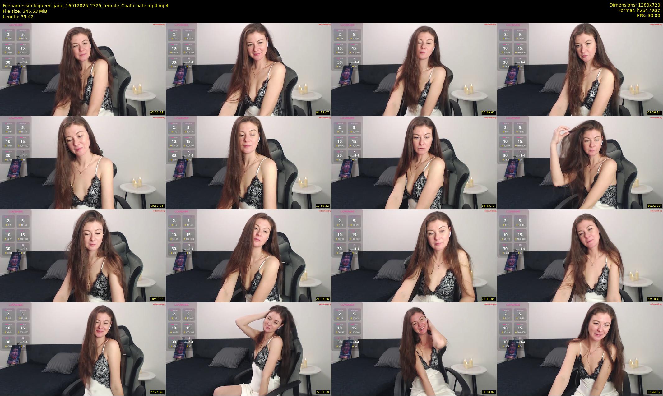 smilequeen_jane — 36 minute Chaturbate female cam show recording, 720p, Jan 16, 2026