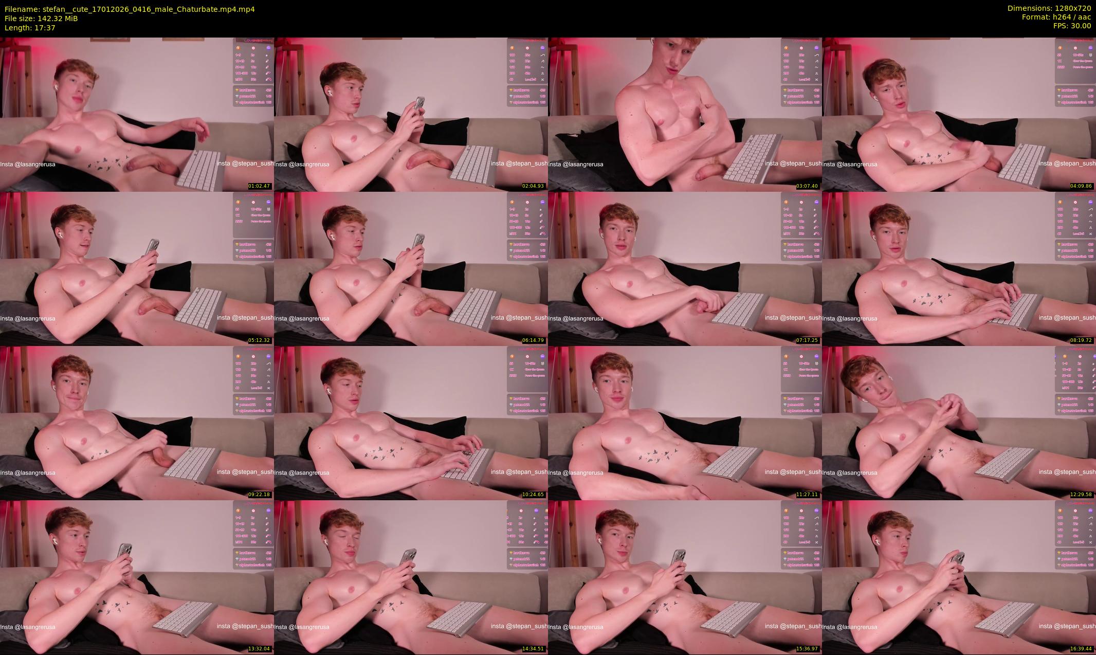 stefan__cute — 18 minute Chaturbate male cam show recording, 720p, Jan 17, 2026