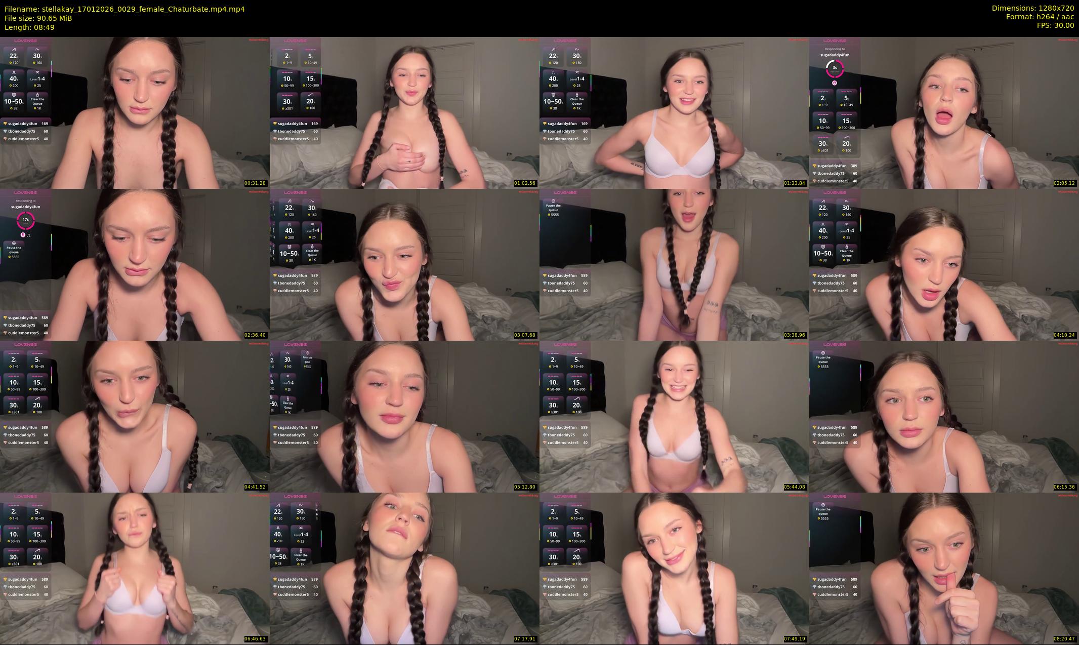 stellakay — 9 minute Chaturbate female cam show recording, 720p, Jan 17, 2026