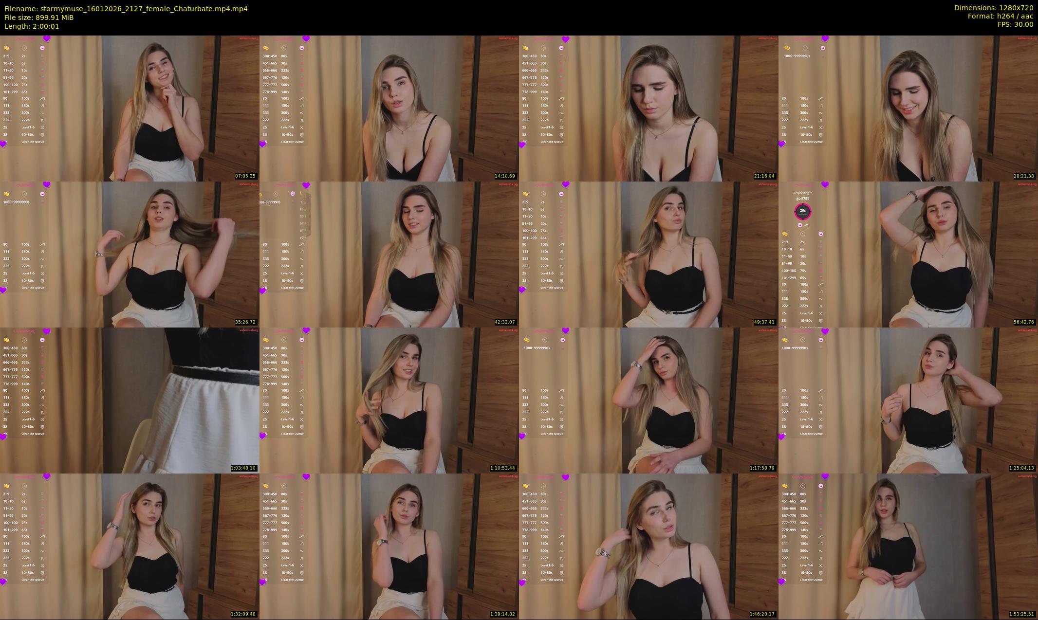 stormymuse — 121 minute Chaturbate female cam show recording, 720p, Jan 16, 2026