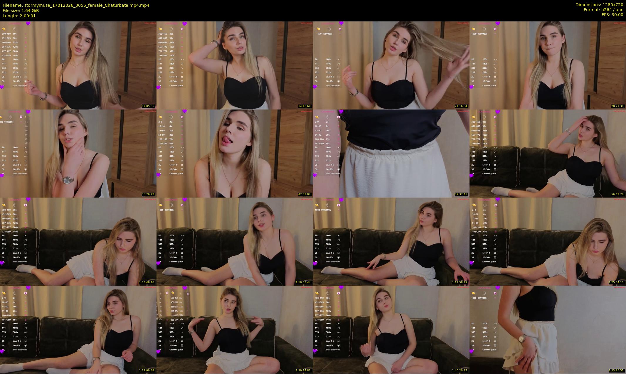 stormymuse — 121 minute Chaturbate female cam show recording, 720p, Jan 17, 2026