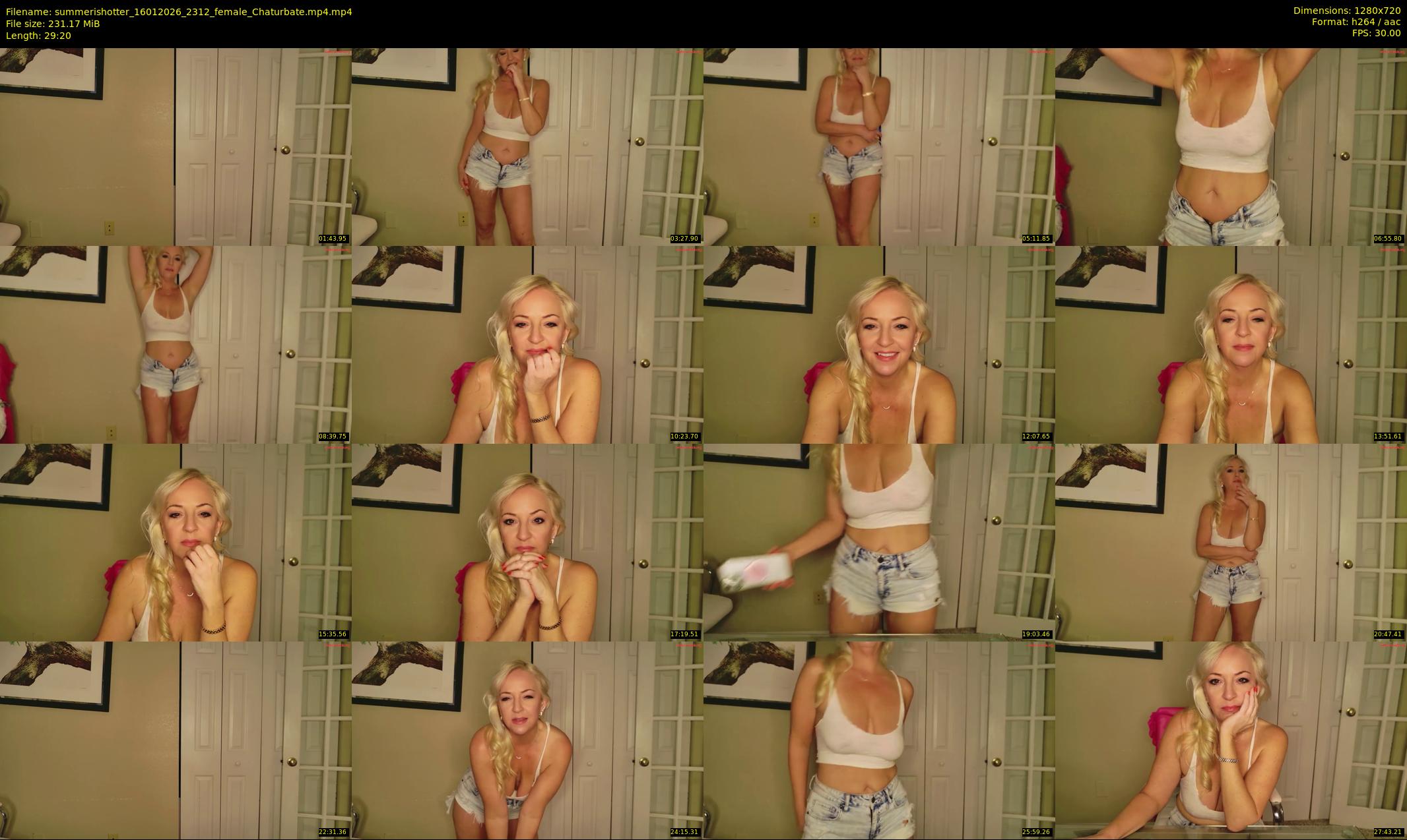summerishotter — 30 minute Chaturbate female cam show recording, 720p, Jan 16, 2026
